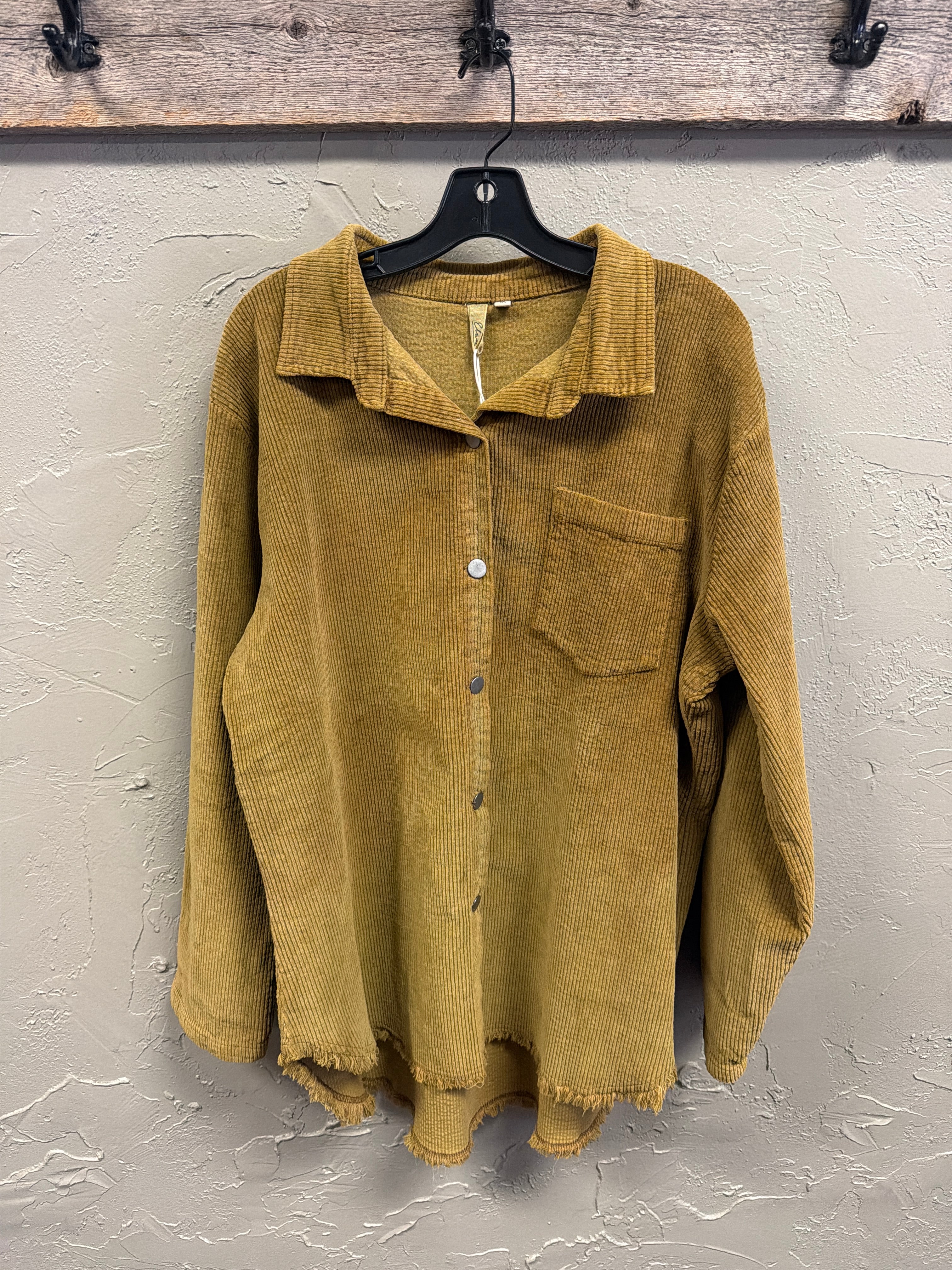 NWT Elan Corduroy Shacket (org$89)