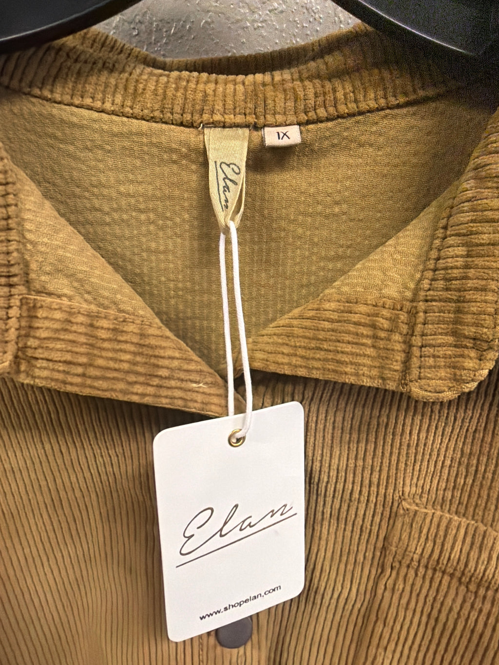 NWT Elan Corduroy Shacket (org$89)