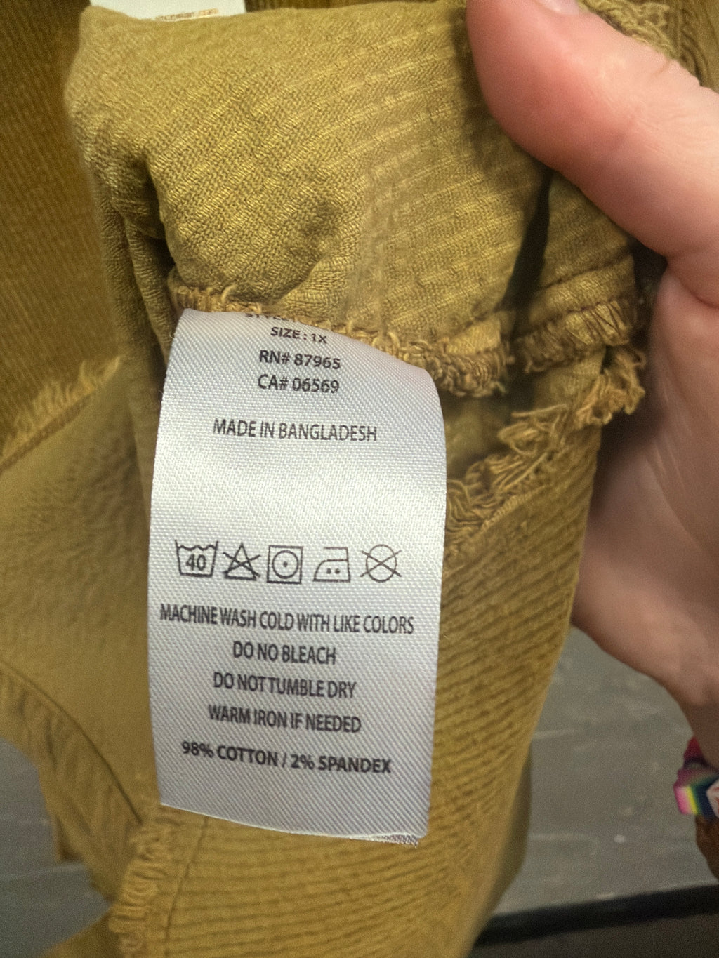 NWT Elan Corduroy Shacket (org$89)