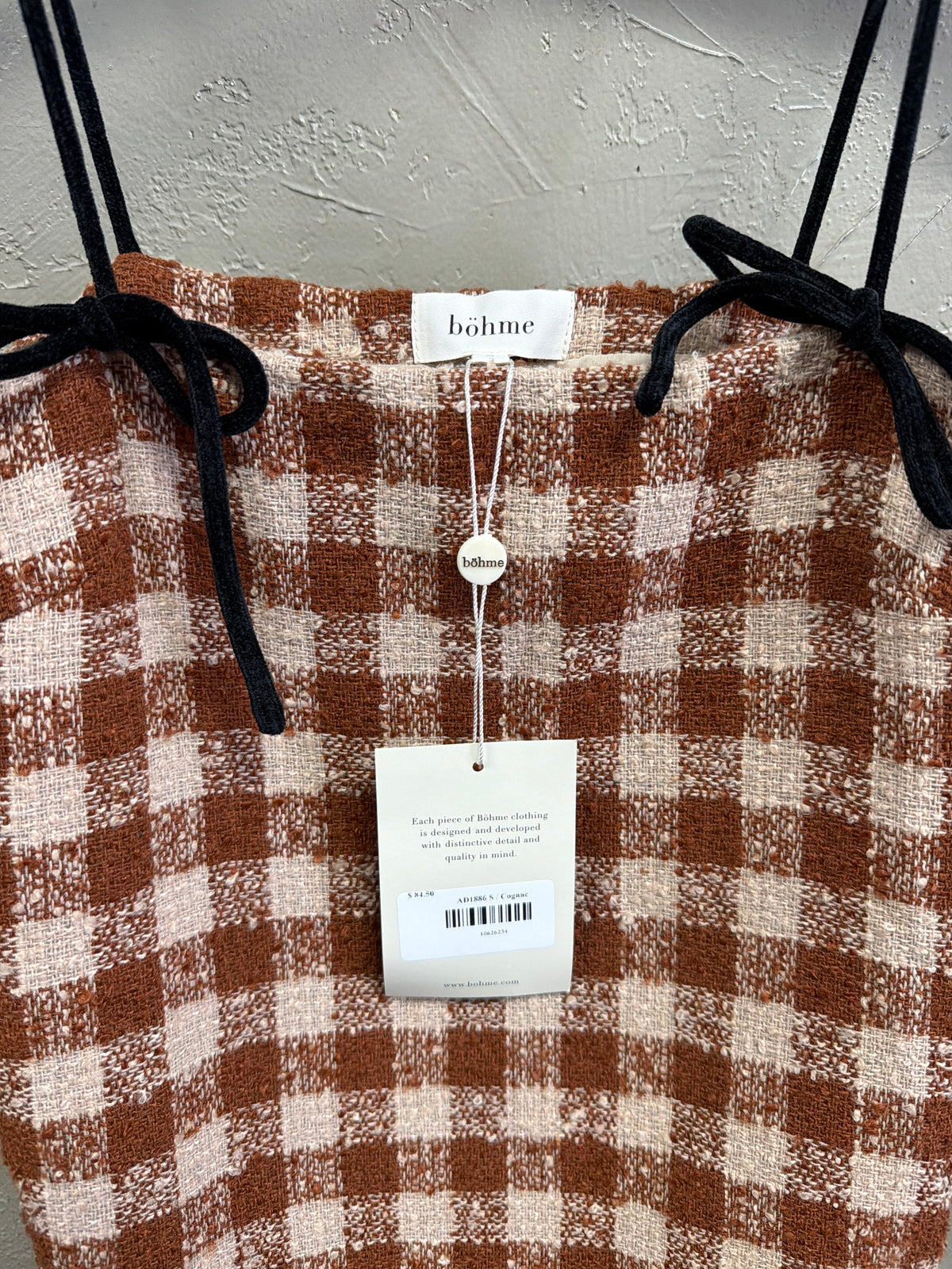 NWT Bohme Checkered Mini Dress (org$85)