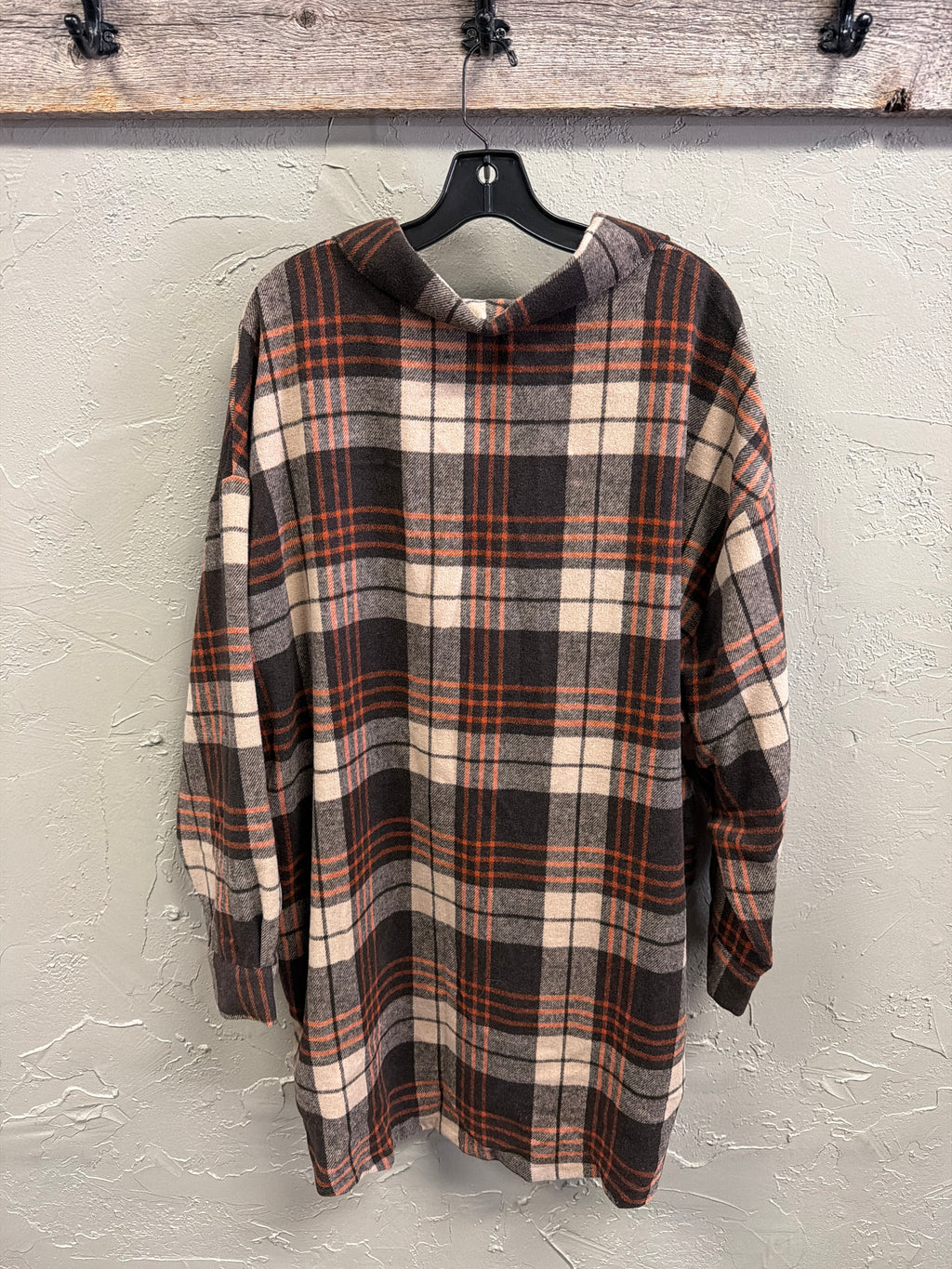 NWT Zenana Plaid Shacket (org$44)