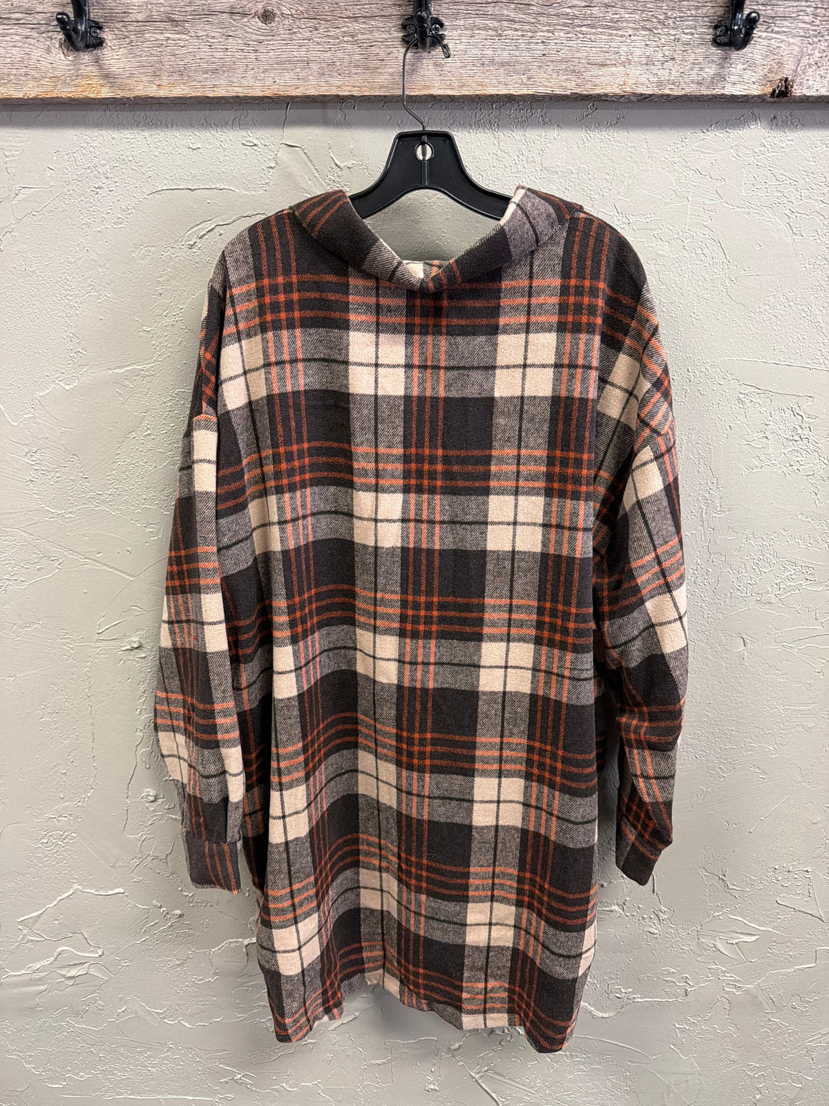 NWT Zenana Plaid Shacket (org$44)