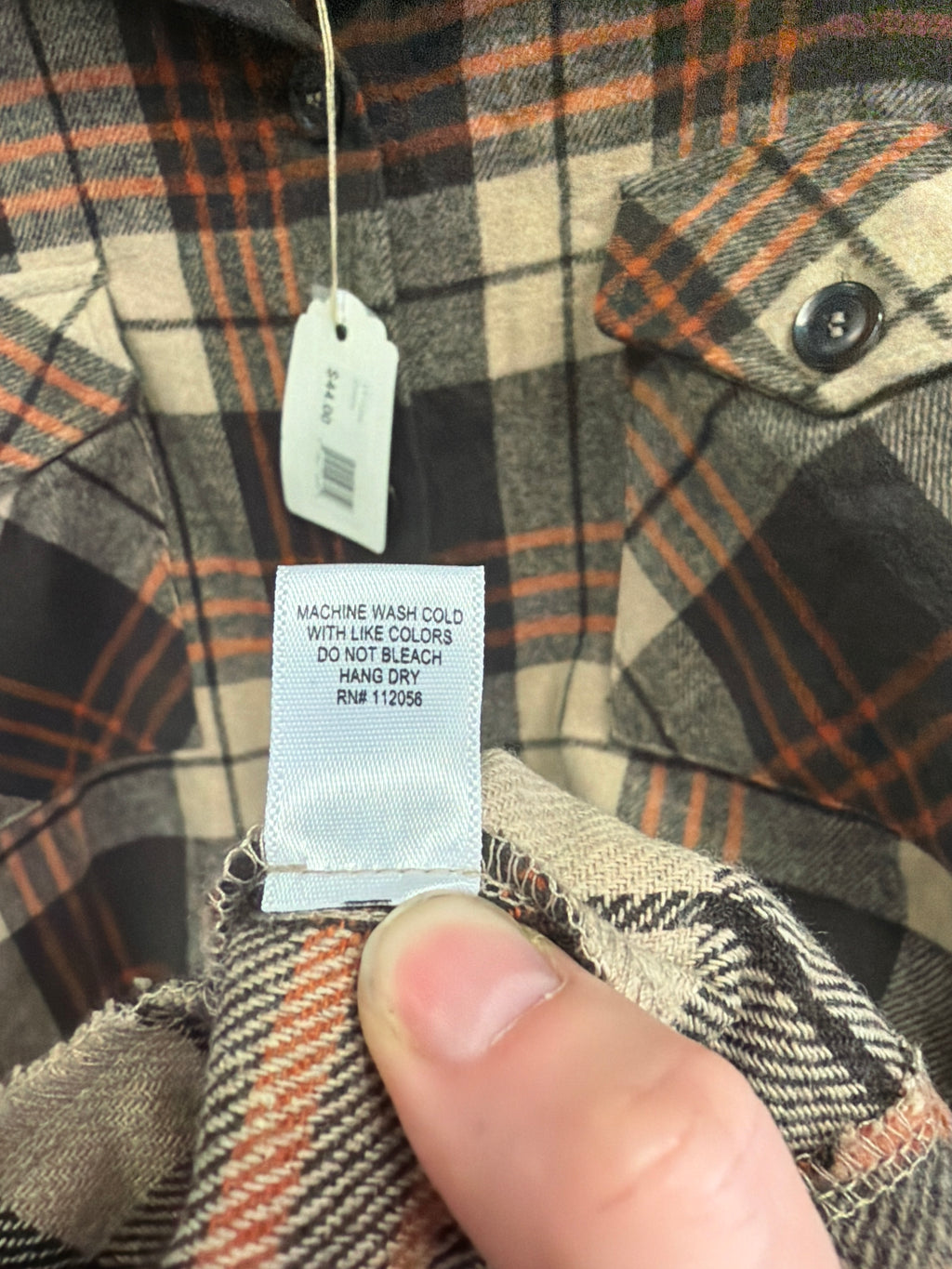 NWT Zenana Plaid Shacket (org$44)