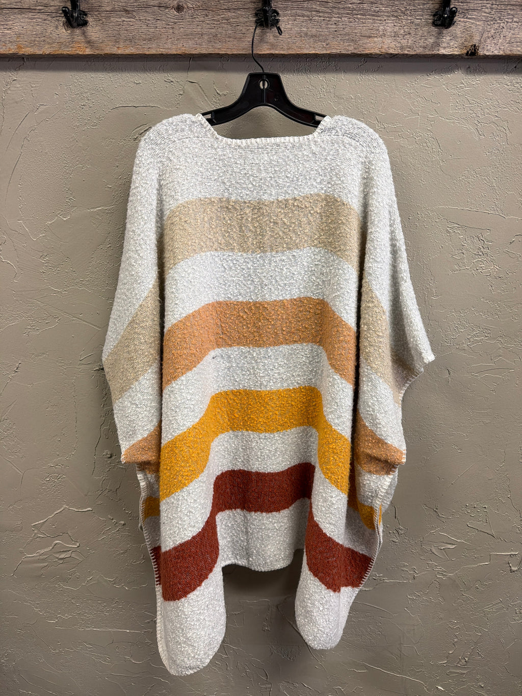 NWOT Aerie Striped Blanket Cape (org$50)