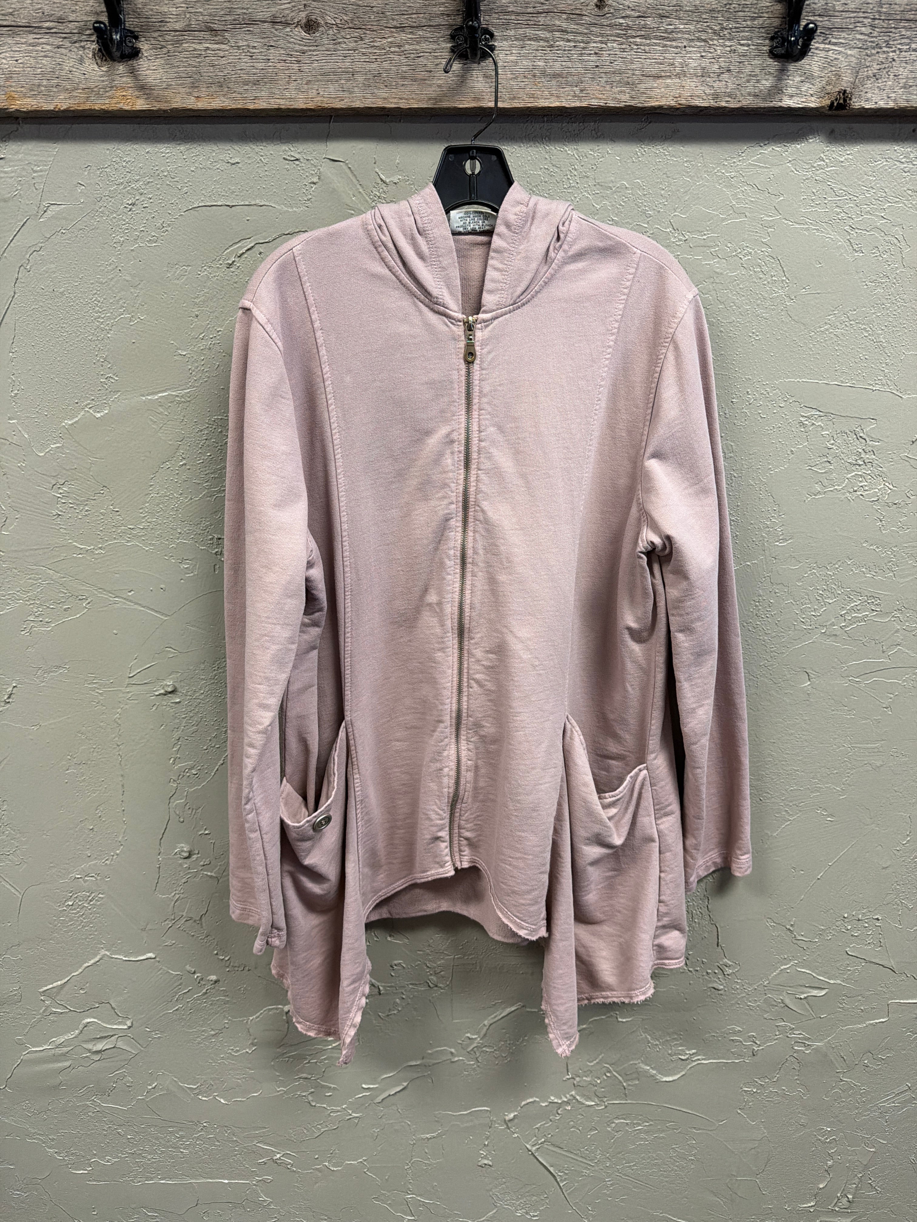 I Can Too Asym Full-Zip Tunic Hoodie (org$89)