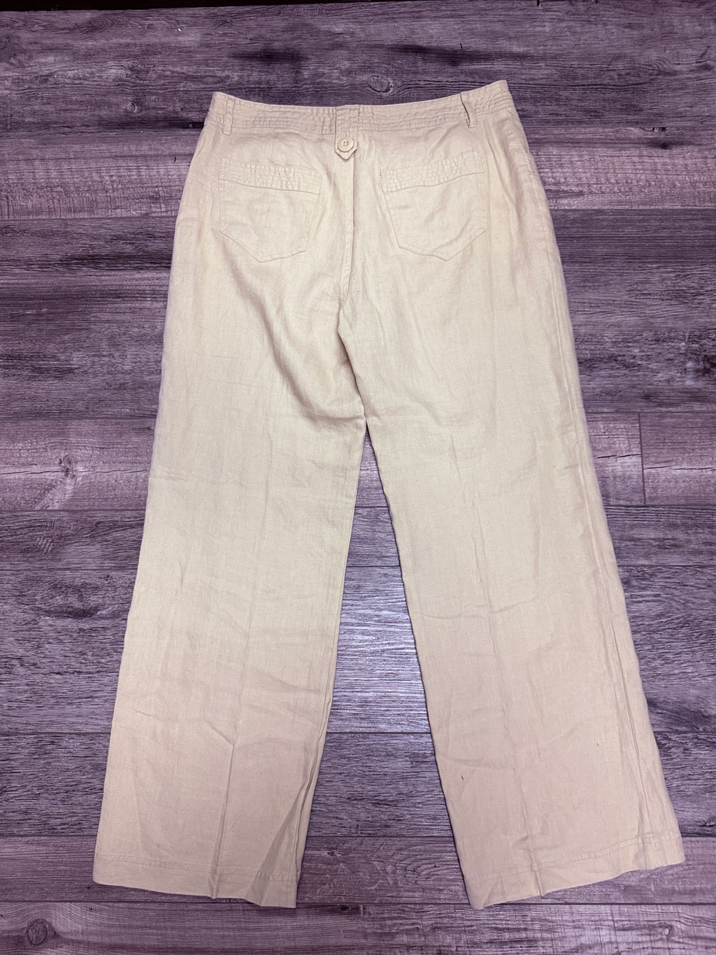 Bass Linen Wide-Leg Pants