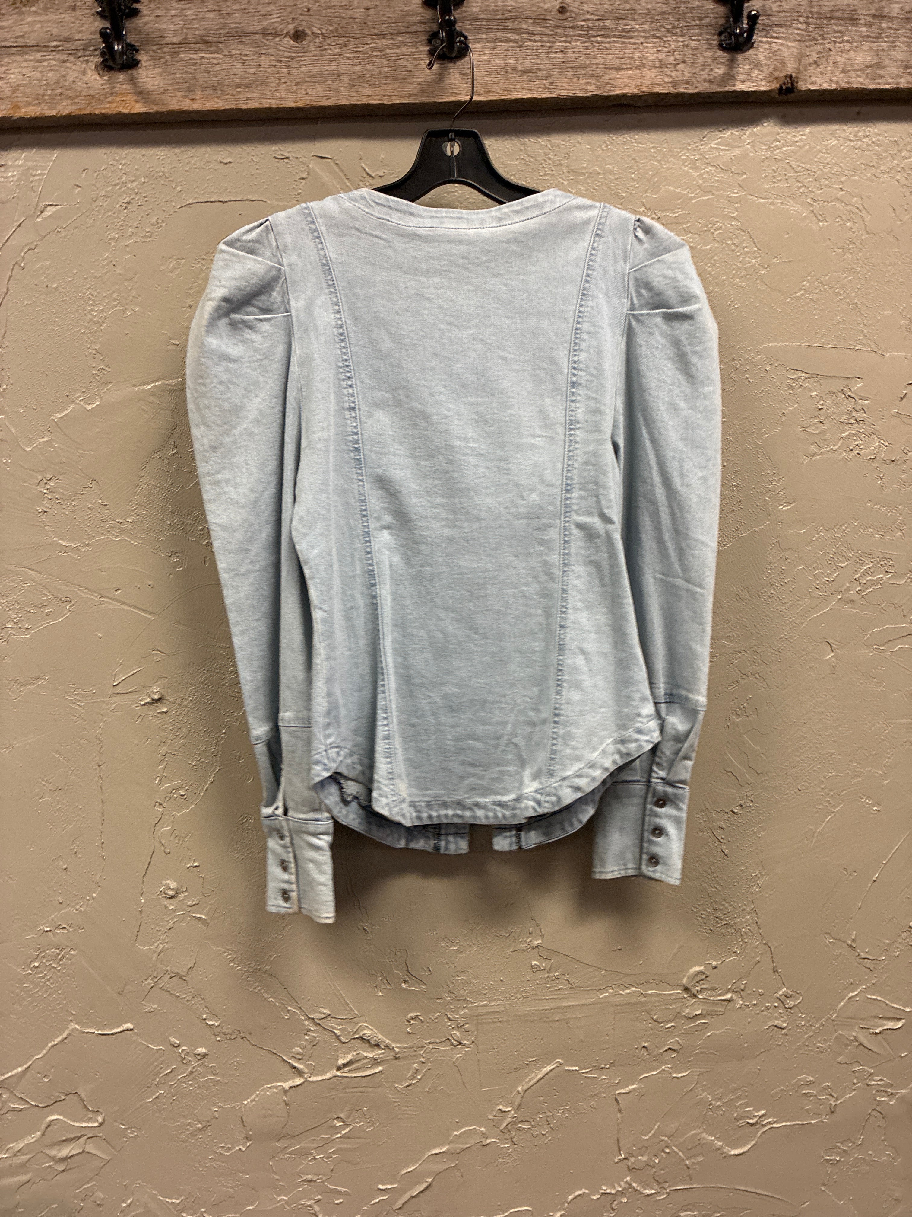 Bohme Lace-Up Denim Blouse (org$70)