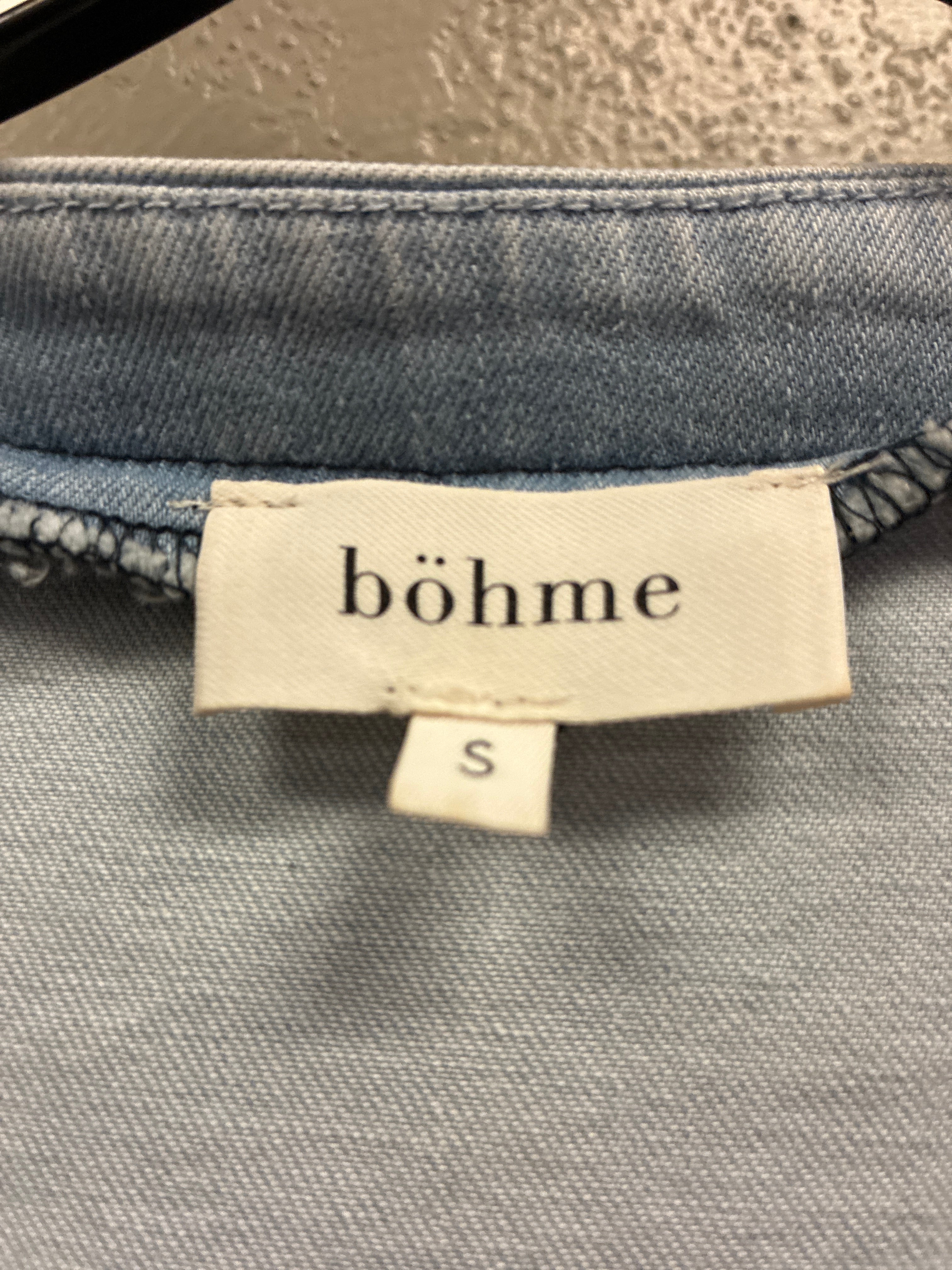 Bohme Lace-Up Denim Blouse (org$70)