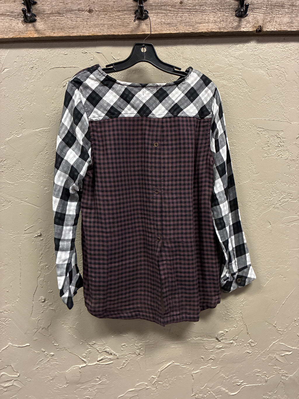 NWOT oSo Cotton Plaid Top (org$45)