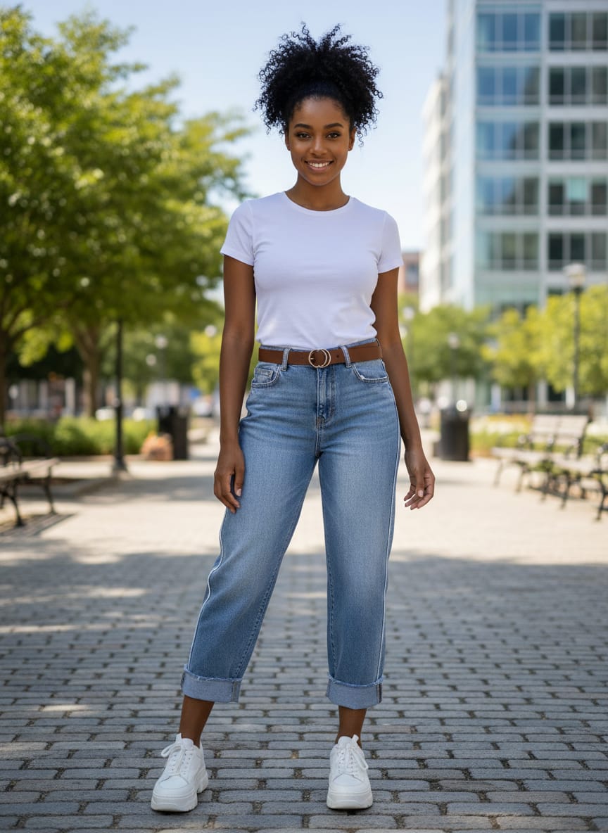 NWT Flamingals Rolled Cuff Jeans