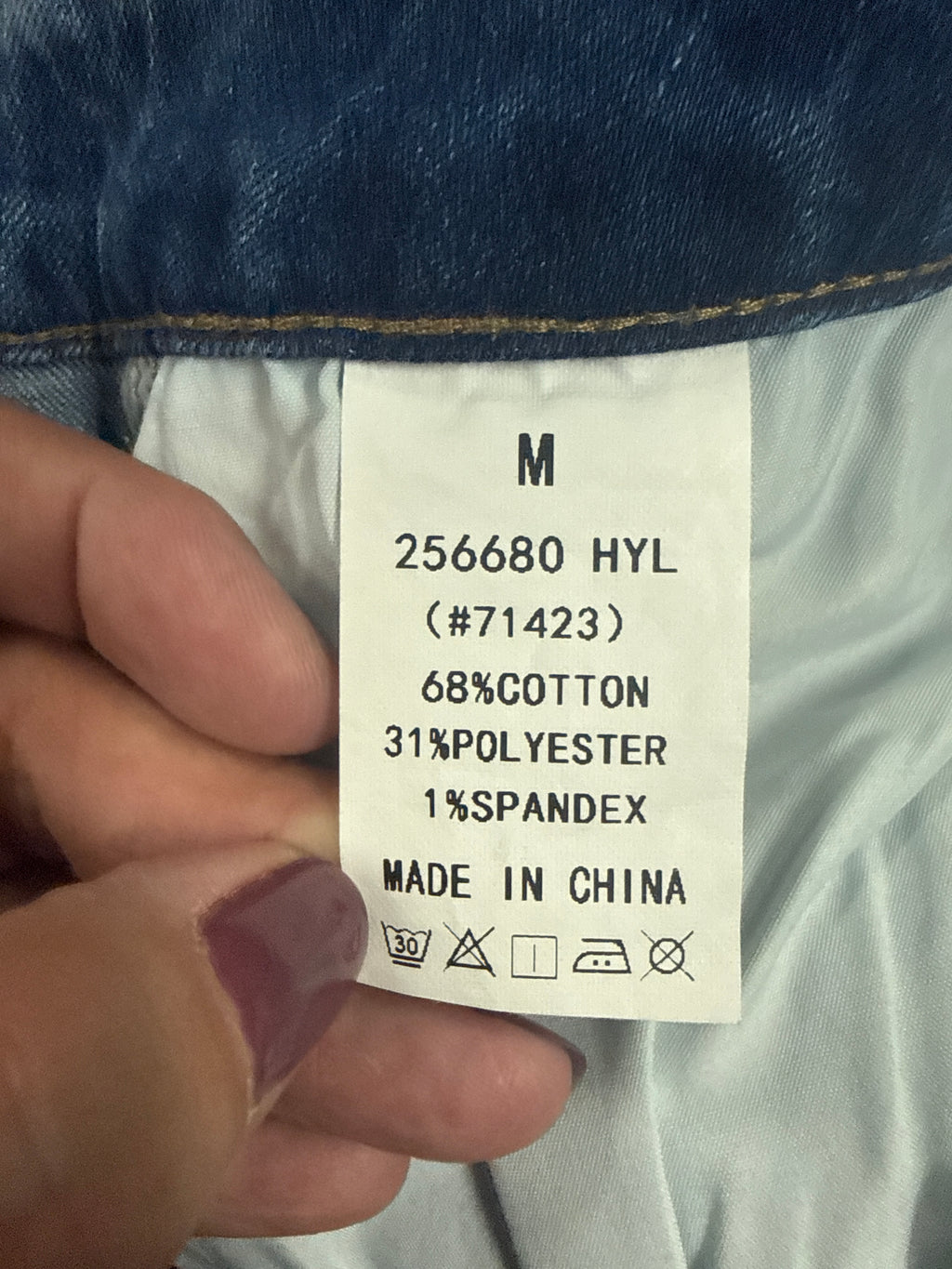 NWT Flamingals Embroidered Hem Jean (org$60)