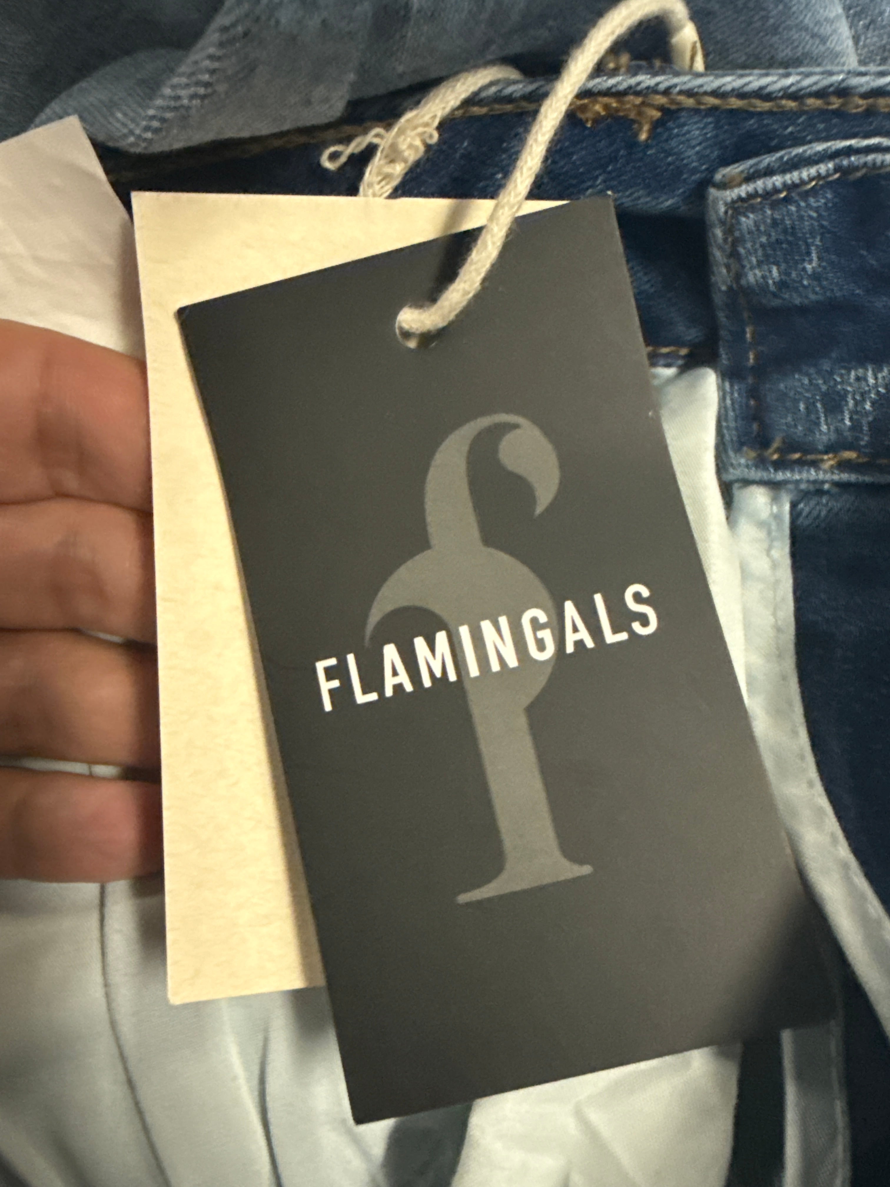 NWT Flamingals Embroidered Hem Jean (org$60)