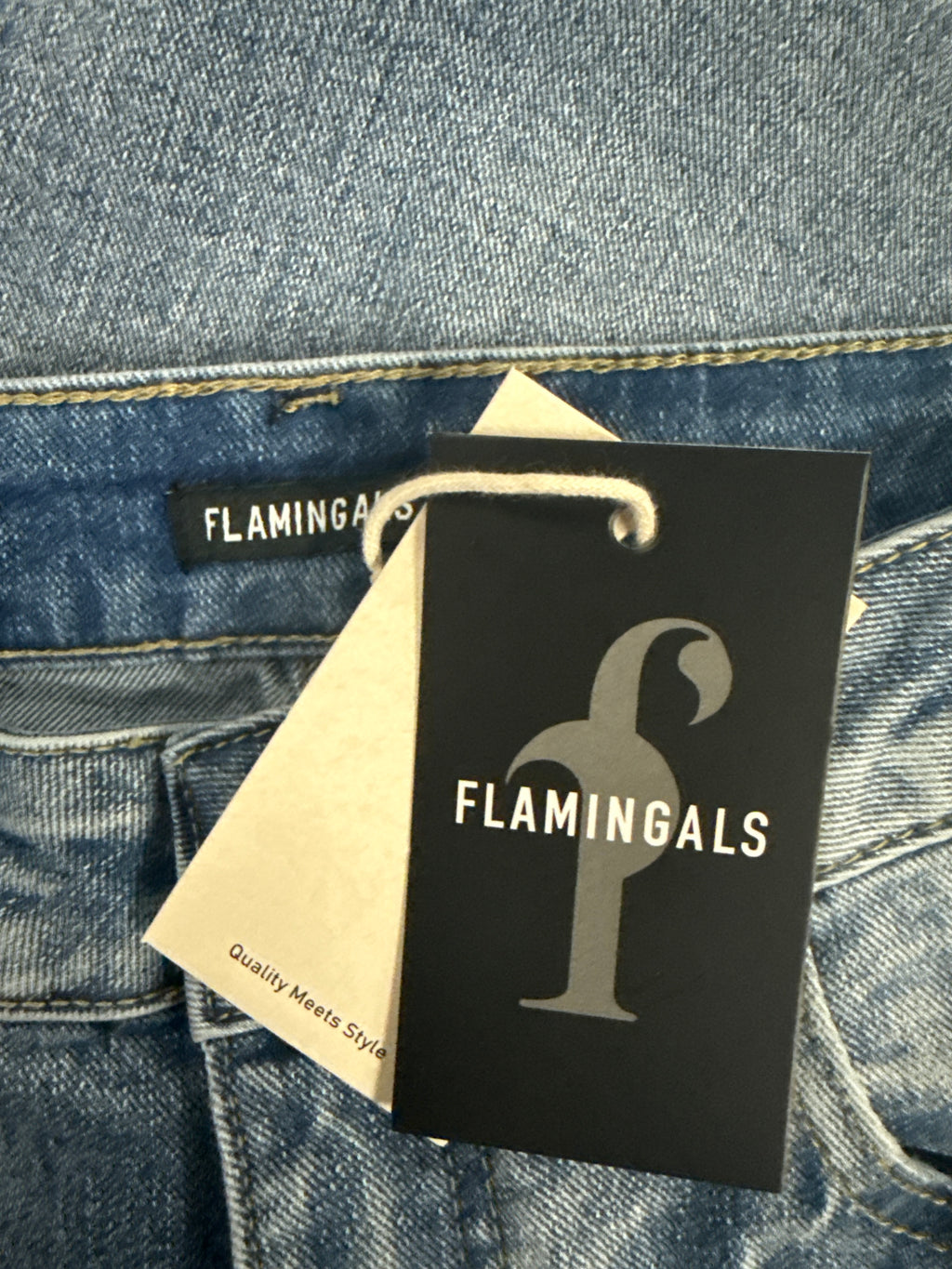 NWT Flamingals Rolled Cuff Jeans