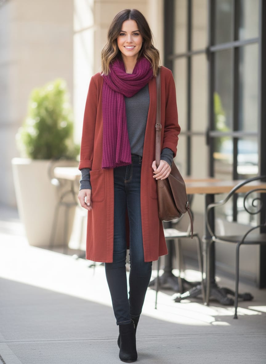 Open-Front Cardigan