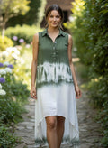NWOT Indigo Thread Sleeveless Shirt Dress (org$78)