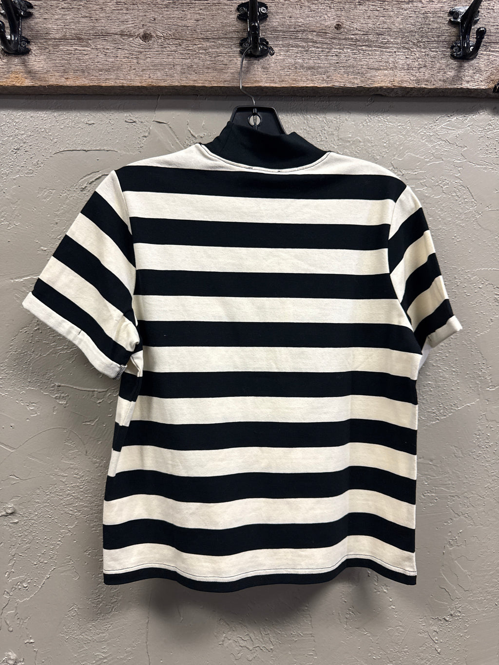NWT Bohme Striped Mock-Neck Tee (org$35)