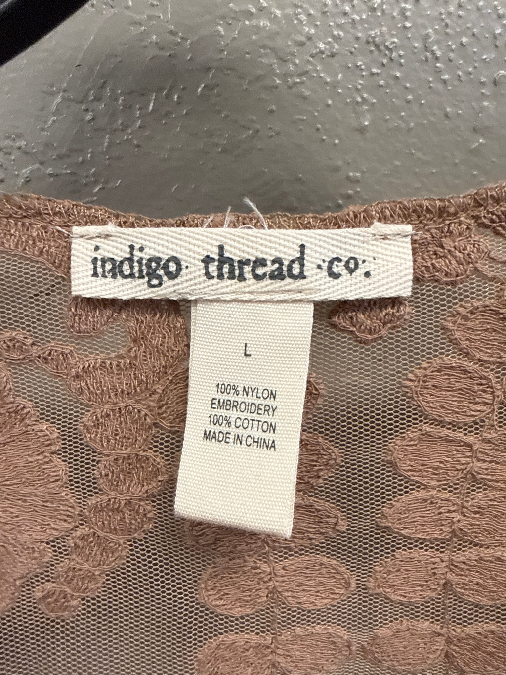 NWOT Indigo Thread Lace Duster (org$98)