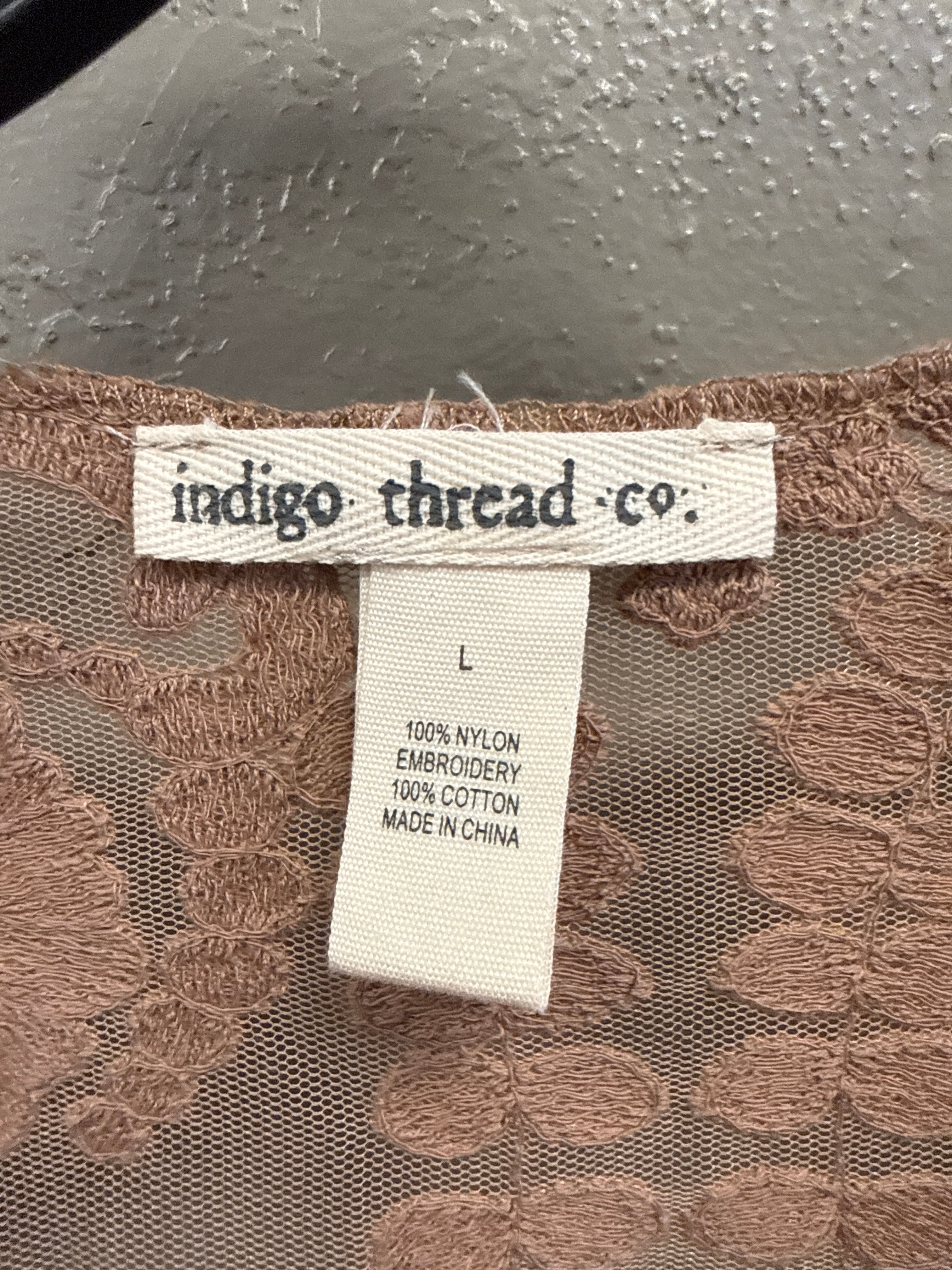 NWOT Indigo Thread Lace Duster (org$98)
