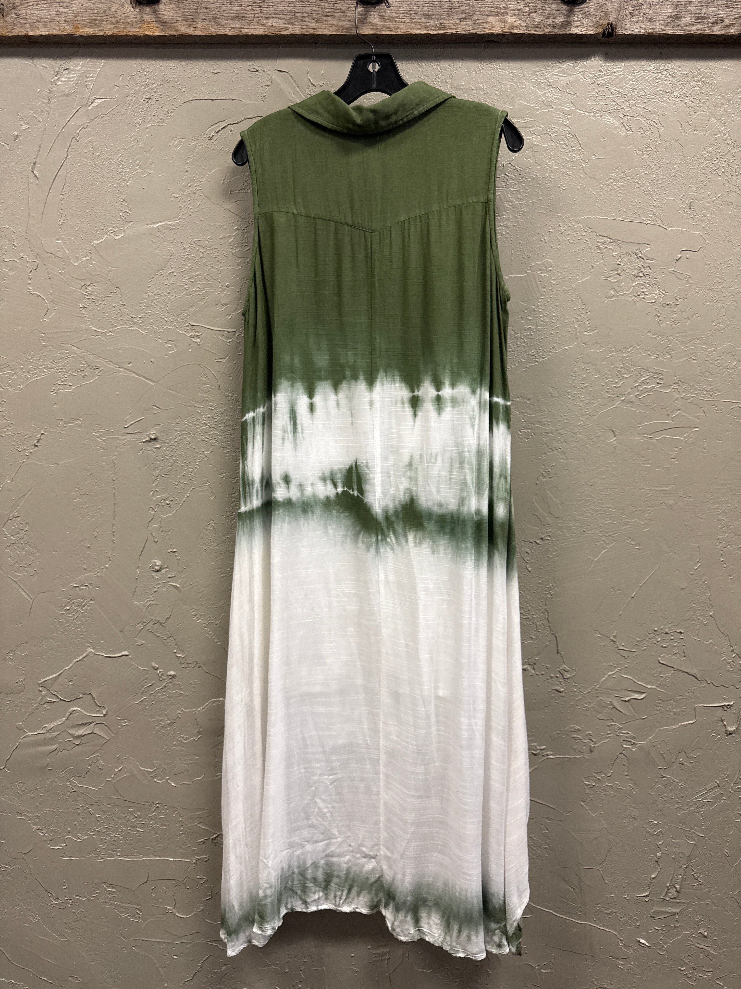 NWOT Indigo Thread Sleeveless Shirt Dress (org$78)