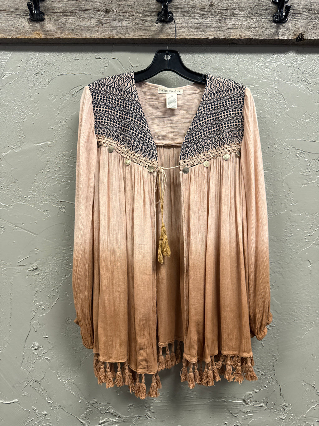 NWT Indigo Thread Dip-Dye Cardi (org$48)