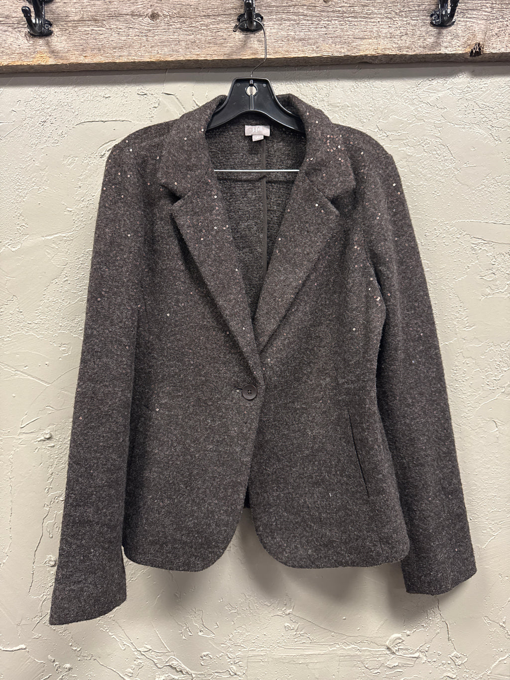 NWOT J Jill Sequin Wool Blend Blazer (org$188)