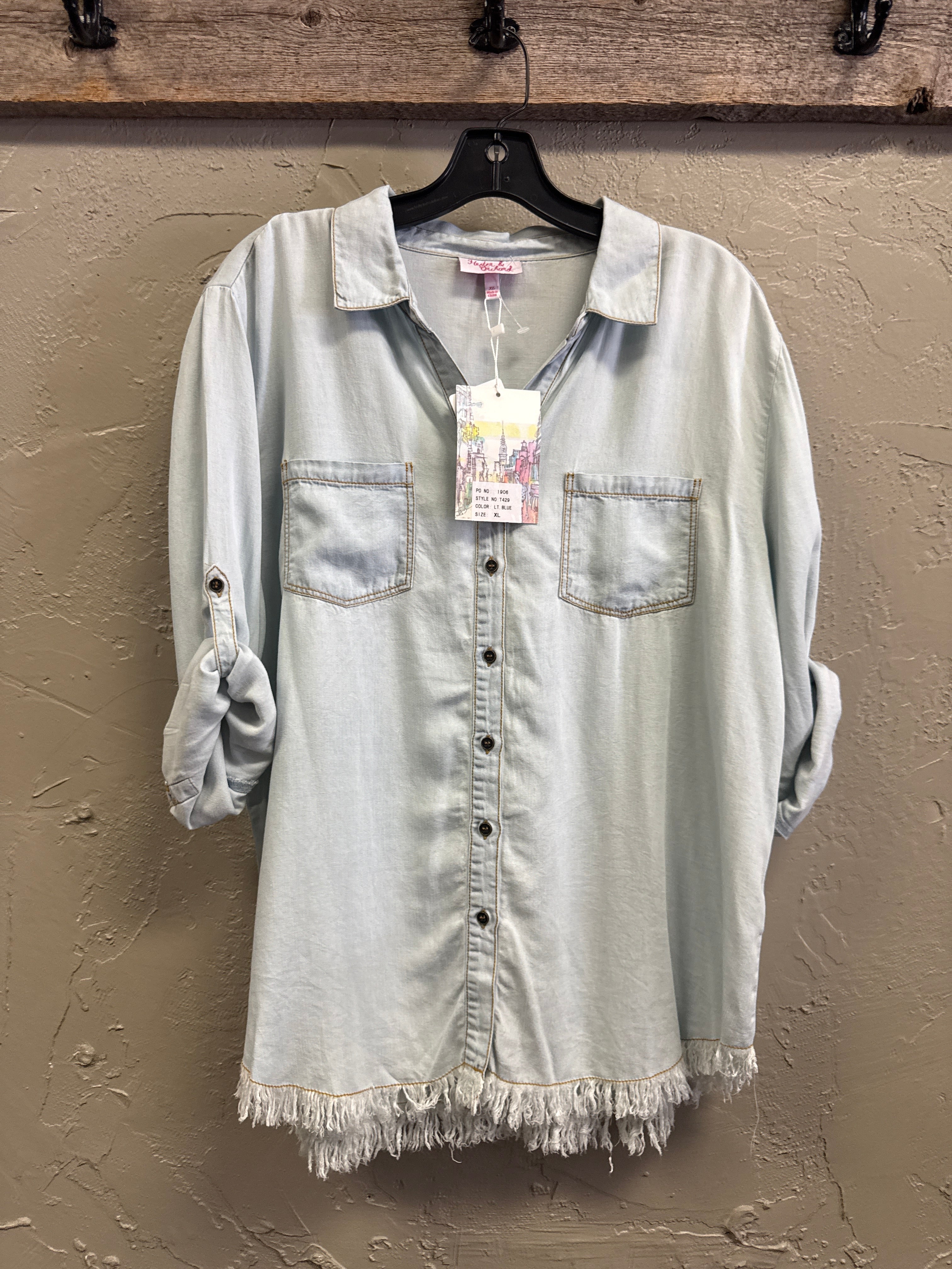 NWT Hester & Orchard Chanbray Shirt (org$45)