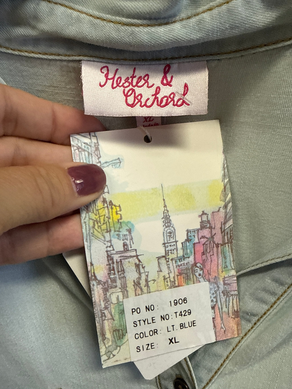 NWT Hester & Orchard Chanbray Shirt (org$45)