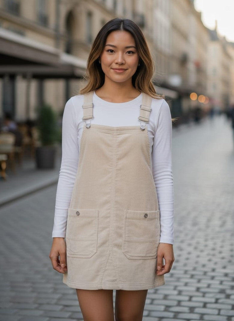NWT Bohme Corduroy Overall Dress (org$65)