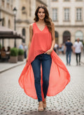 NWOT Kate & Mallory Sleeveless High-Low Top (org$59)