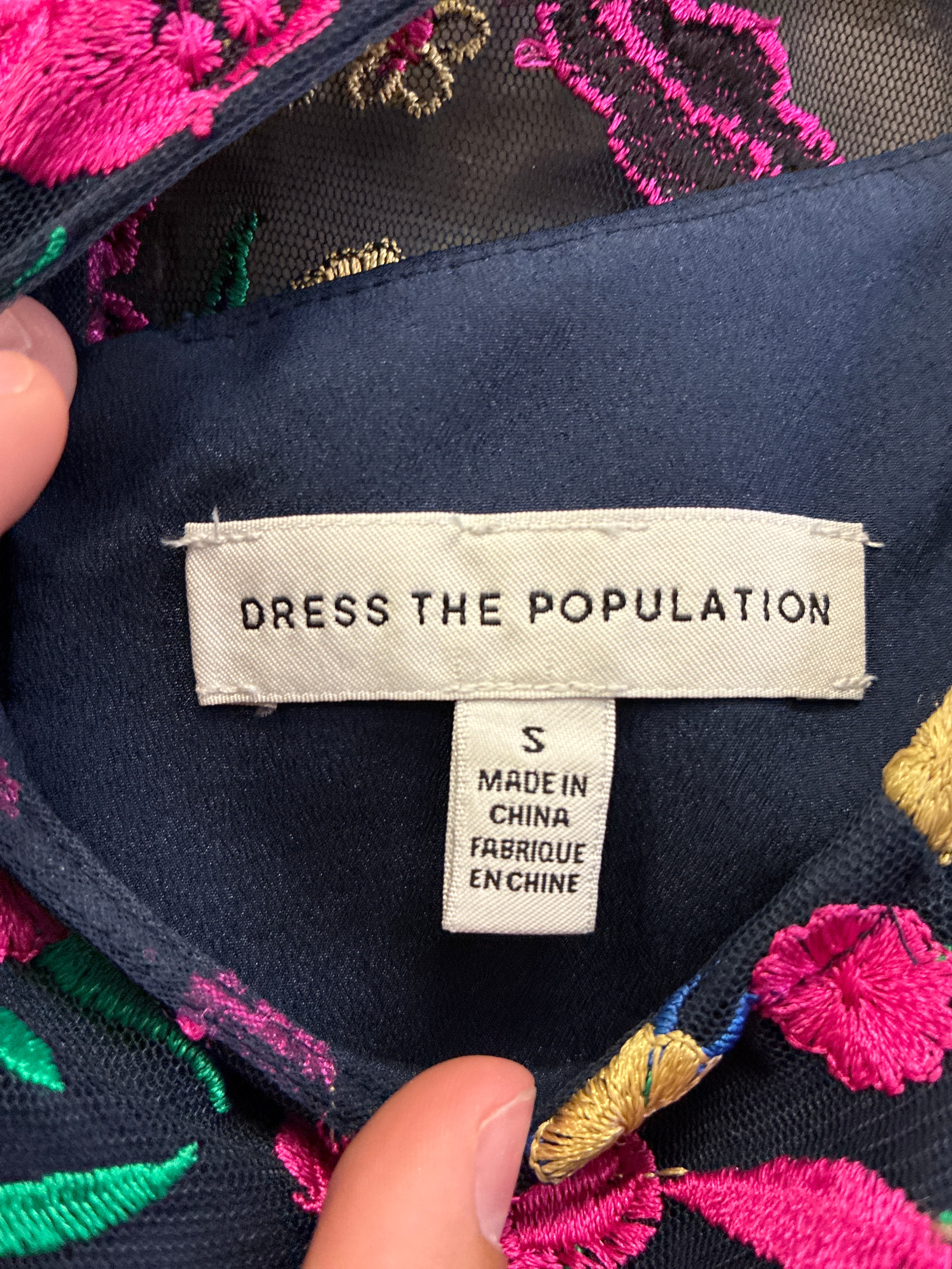 Dress The Population Embroidered Dress (org$298)