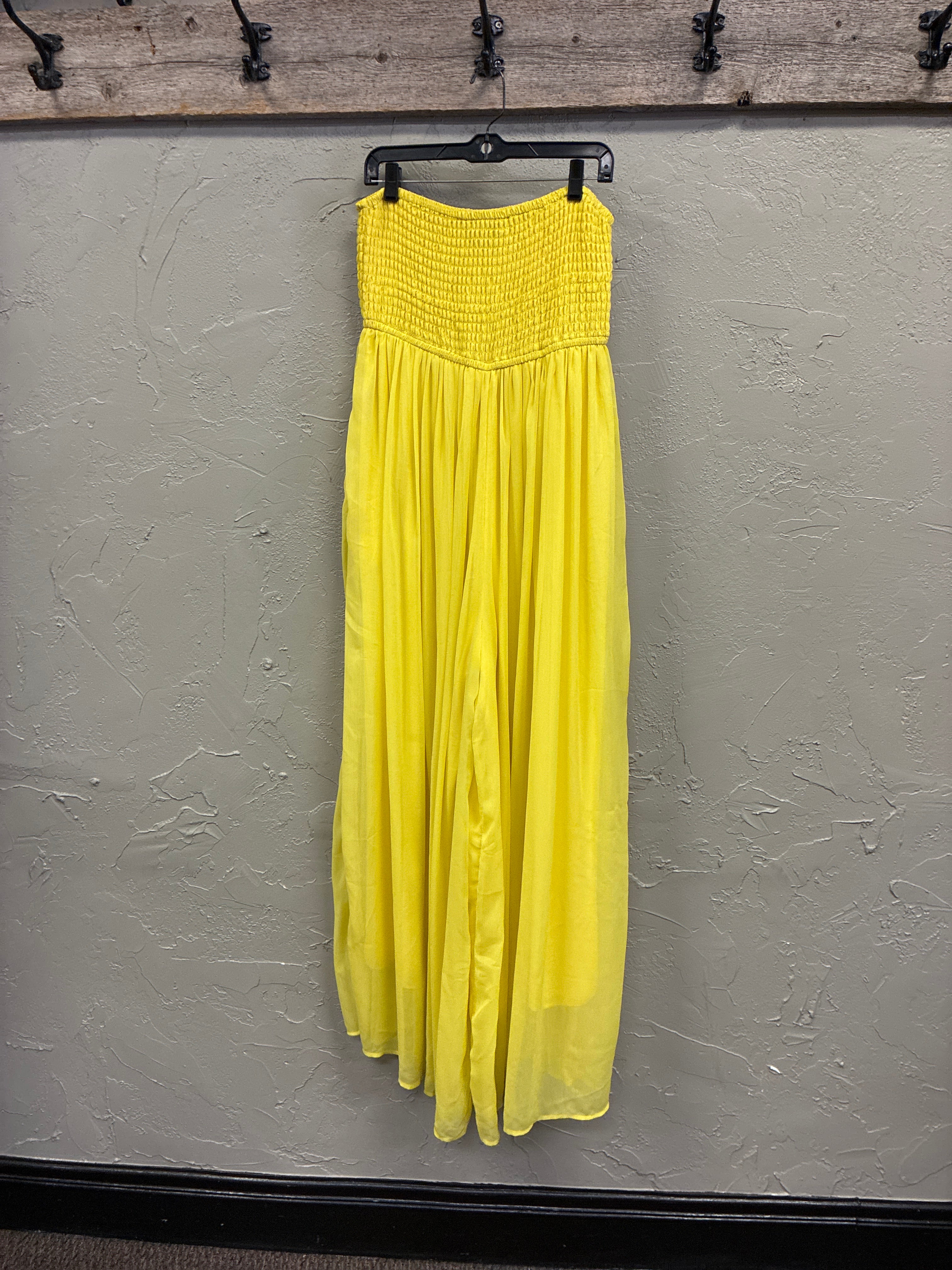 Akira Smocked Wide-Leg Jumpsuit (org$80)