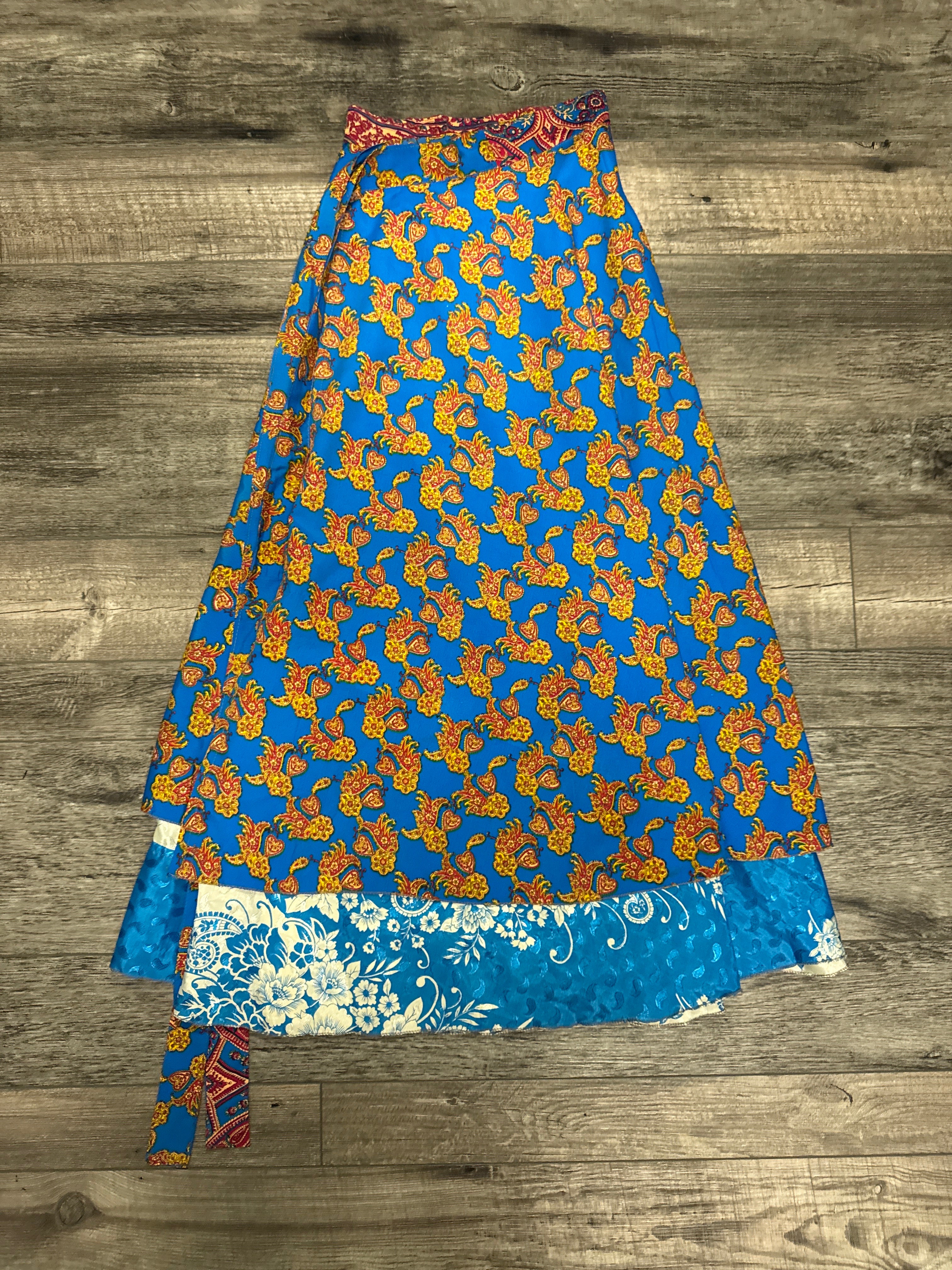 Reversible Sari Wrap Skirt