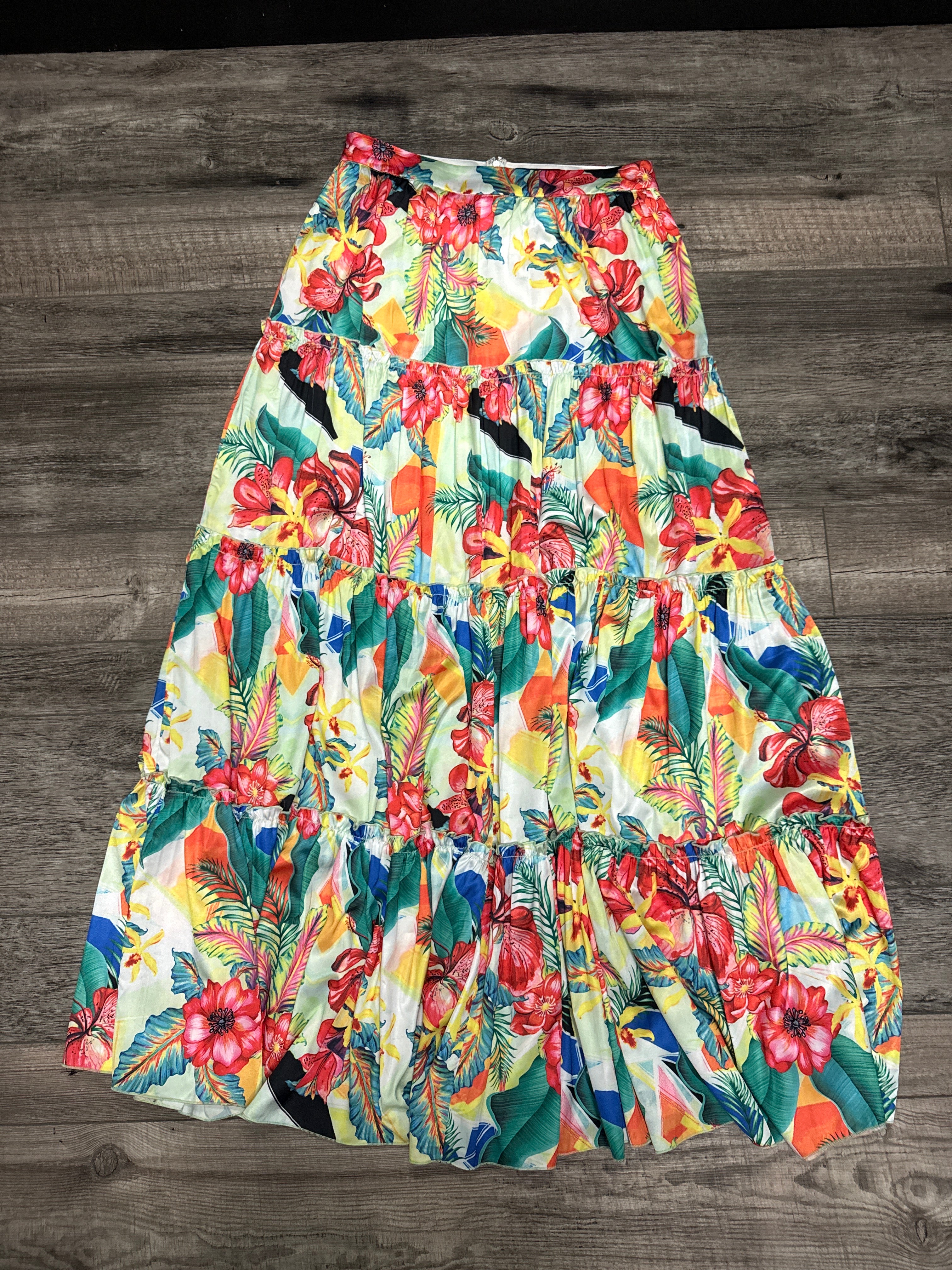 Akira Tiered Maxi Skirt (org$70)