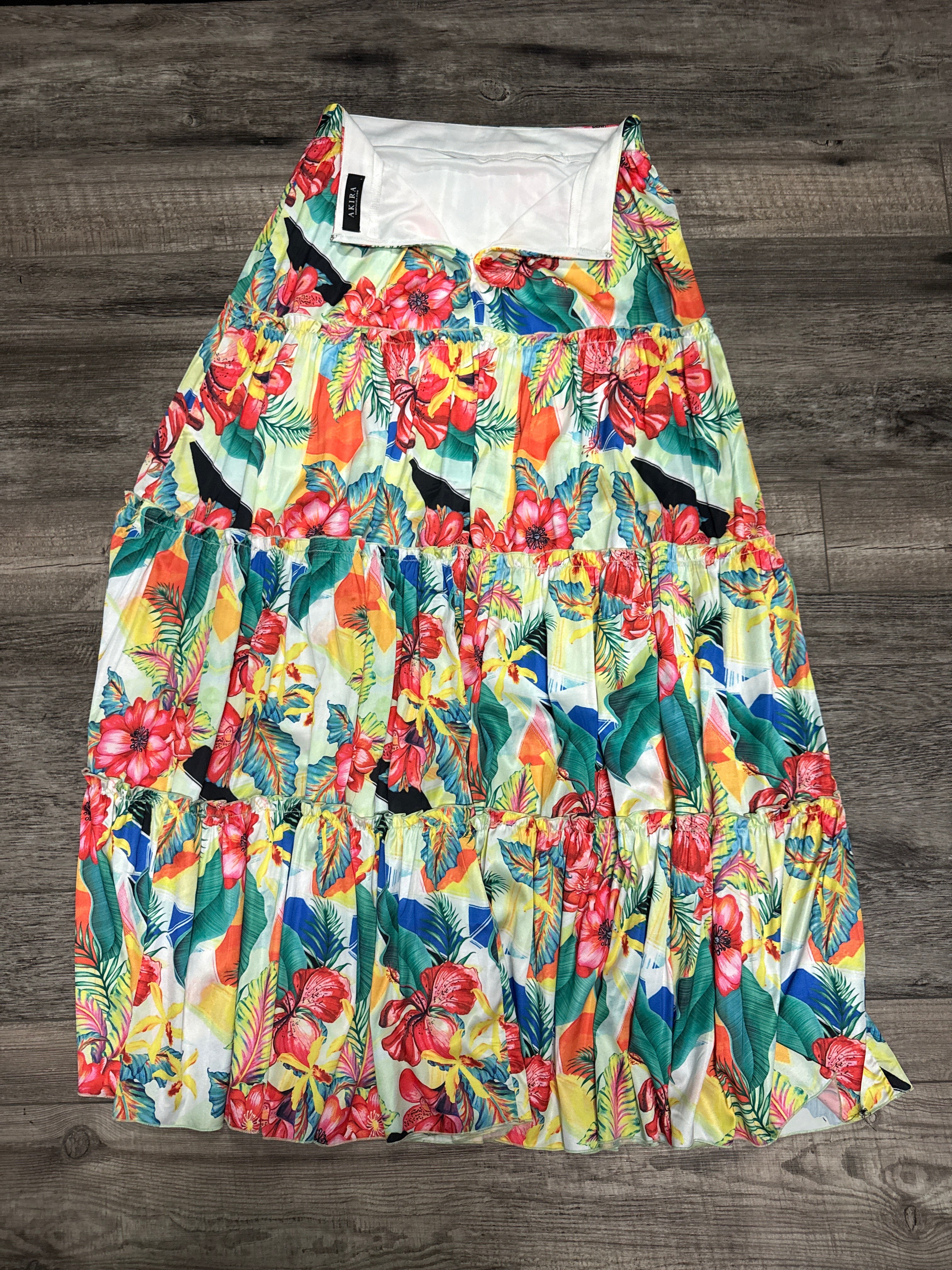 Akira Tiered Maxi Skirt (org$70)