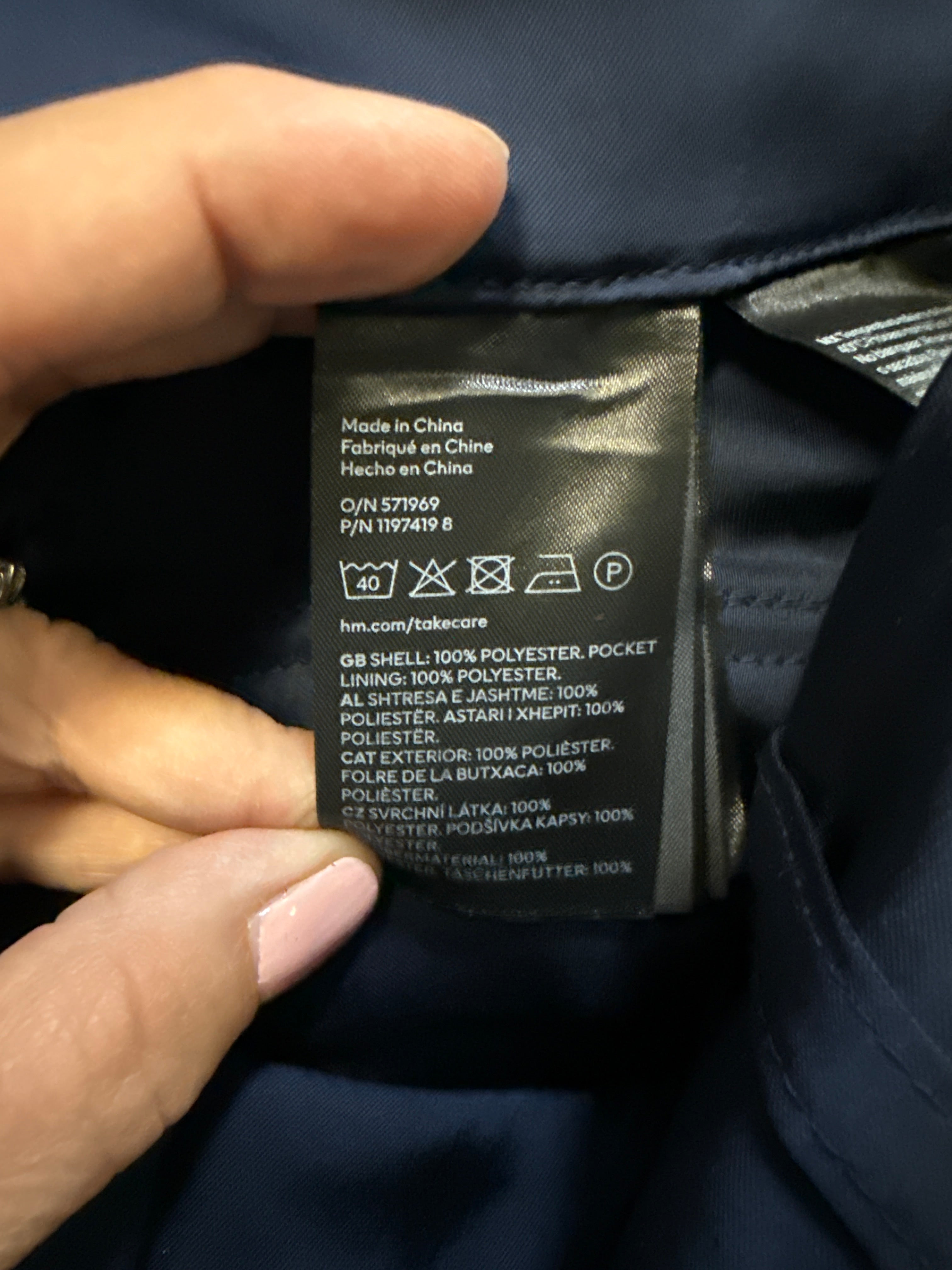 Blue Satin Cargo Pants