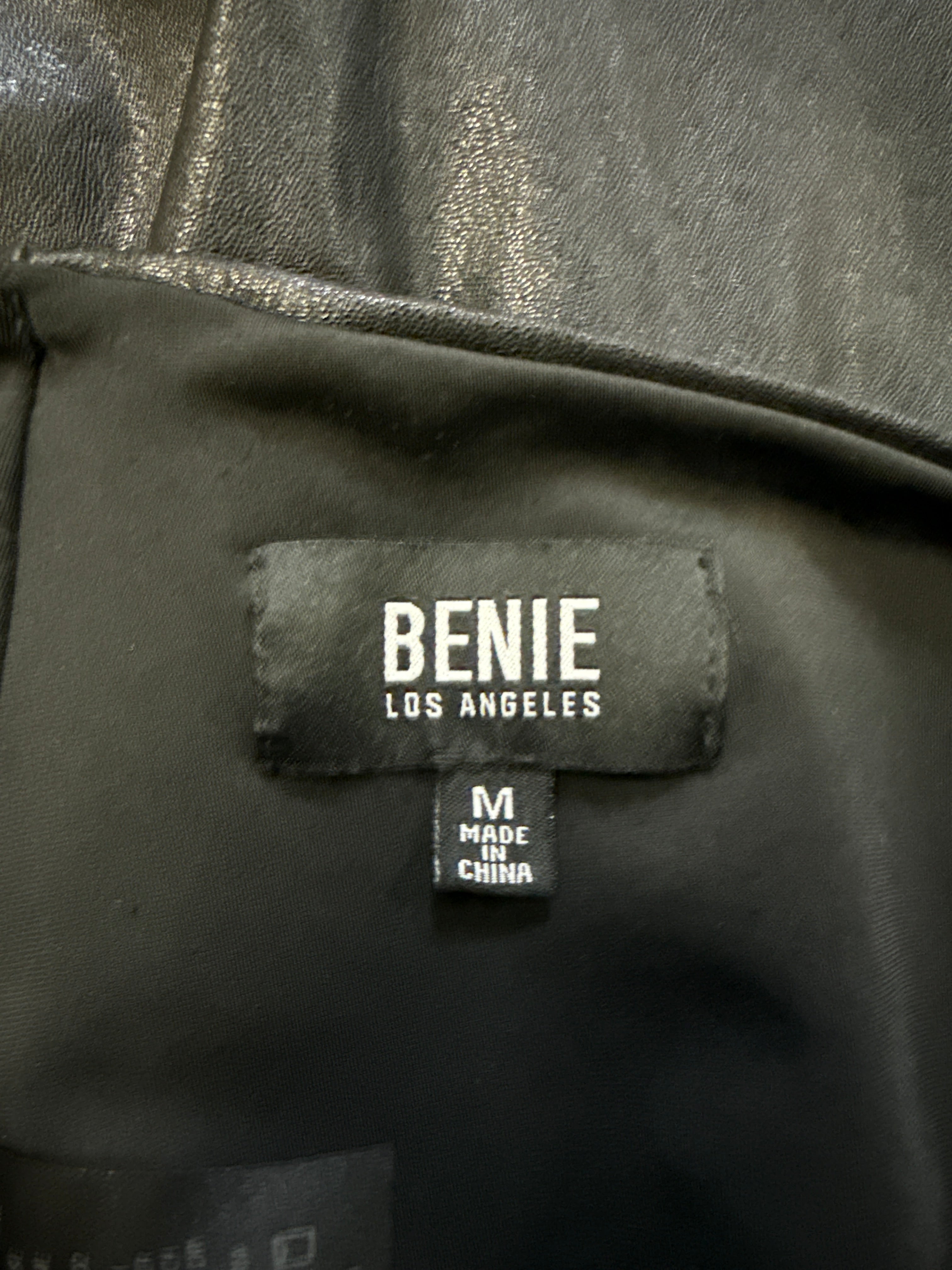 Benie LA Vegan Leather Biker Shorts