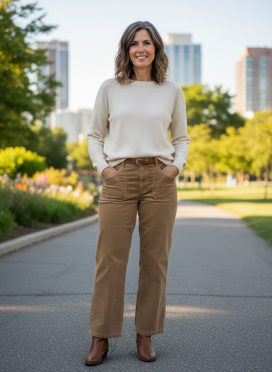 Jones & Co Corduroy Pants (org$90)