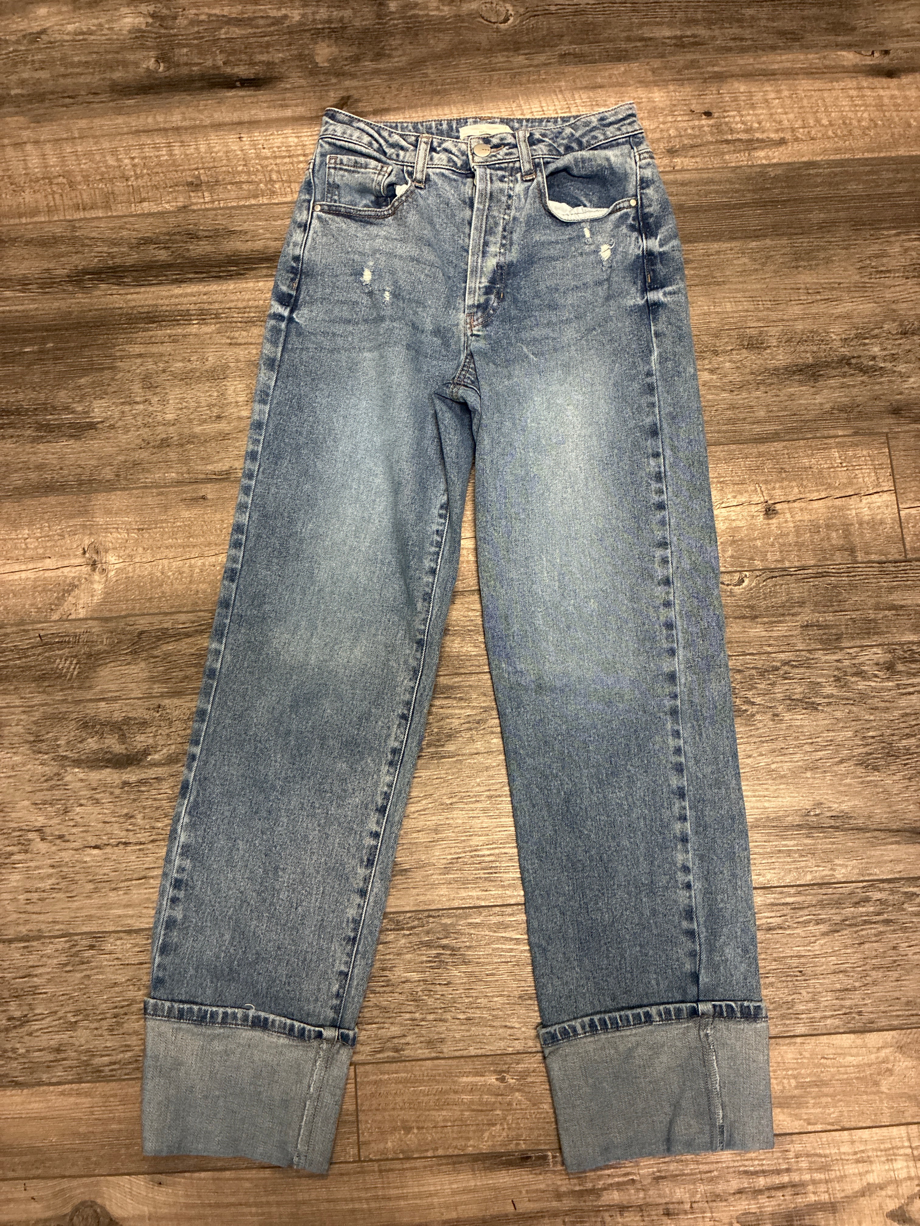 tgla High-Rise Cuffed Jean (org$62)