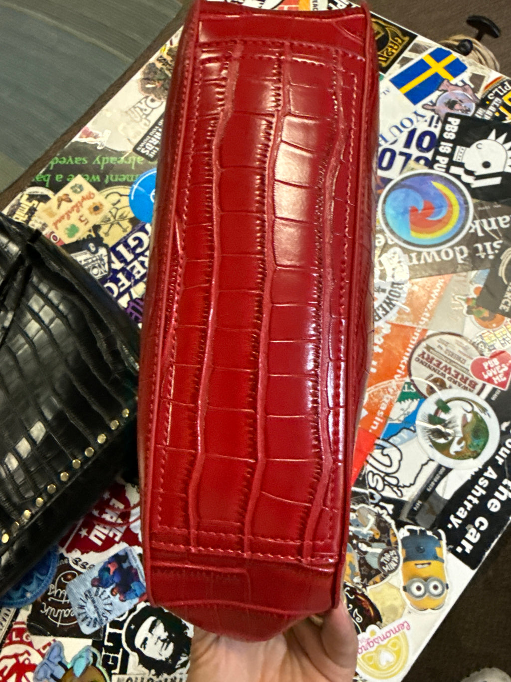 NWOT Kate & Mallory Croc-Embossed 2-PC Set (org$75)