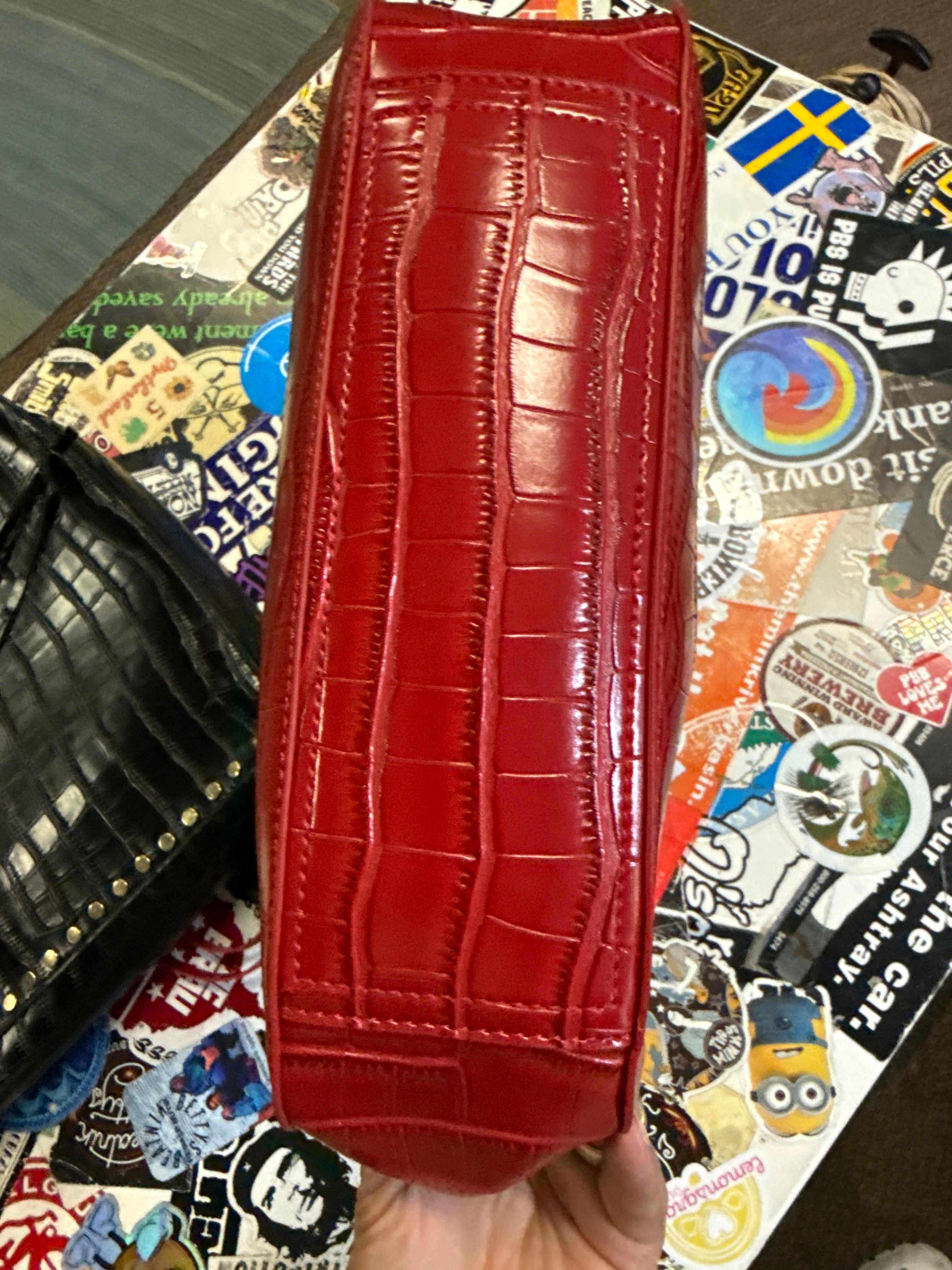 NWOT Kate & Mallory Croc-Embossed 2-PC Set (org$75)