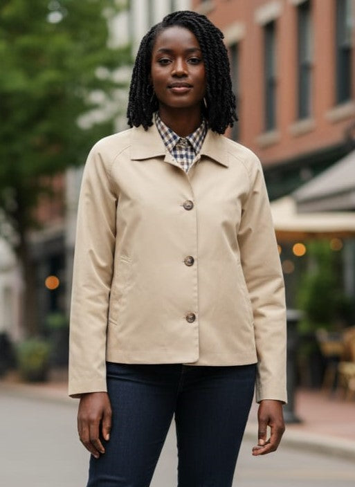 Yeokou Cropped Trench Coat