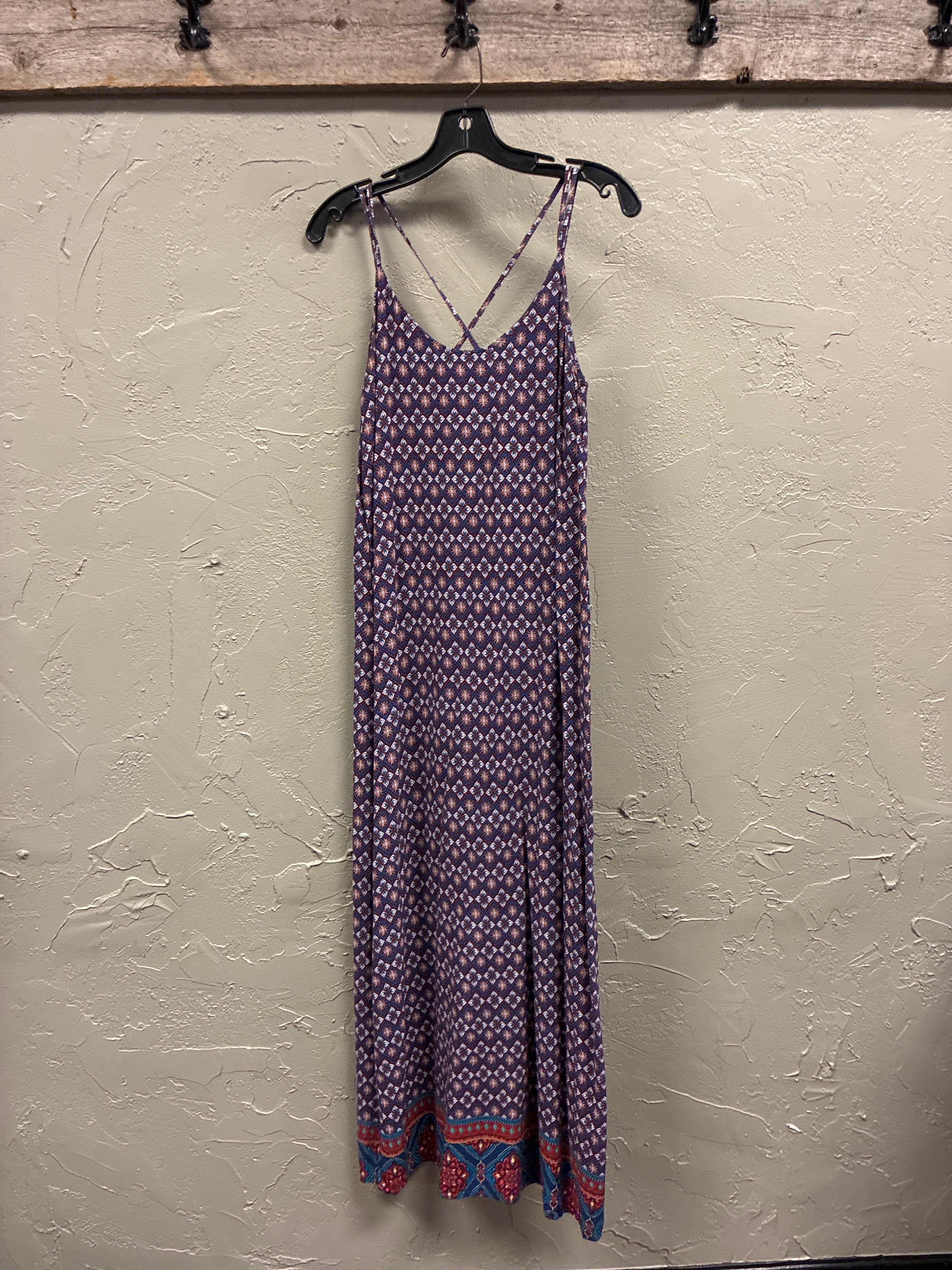 Fleur Bleue V-Neck Maxi