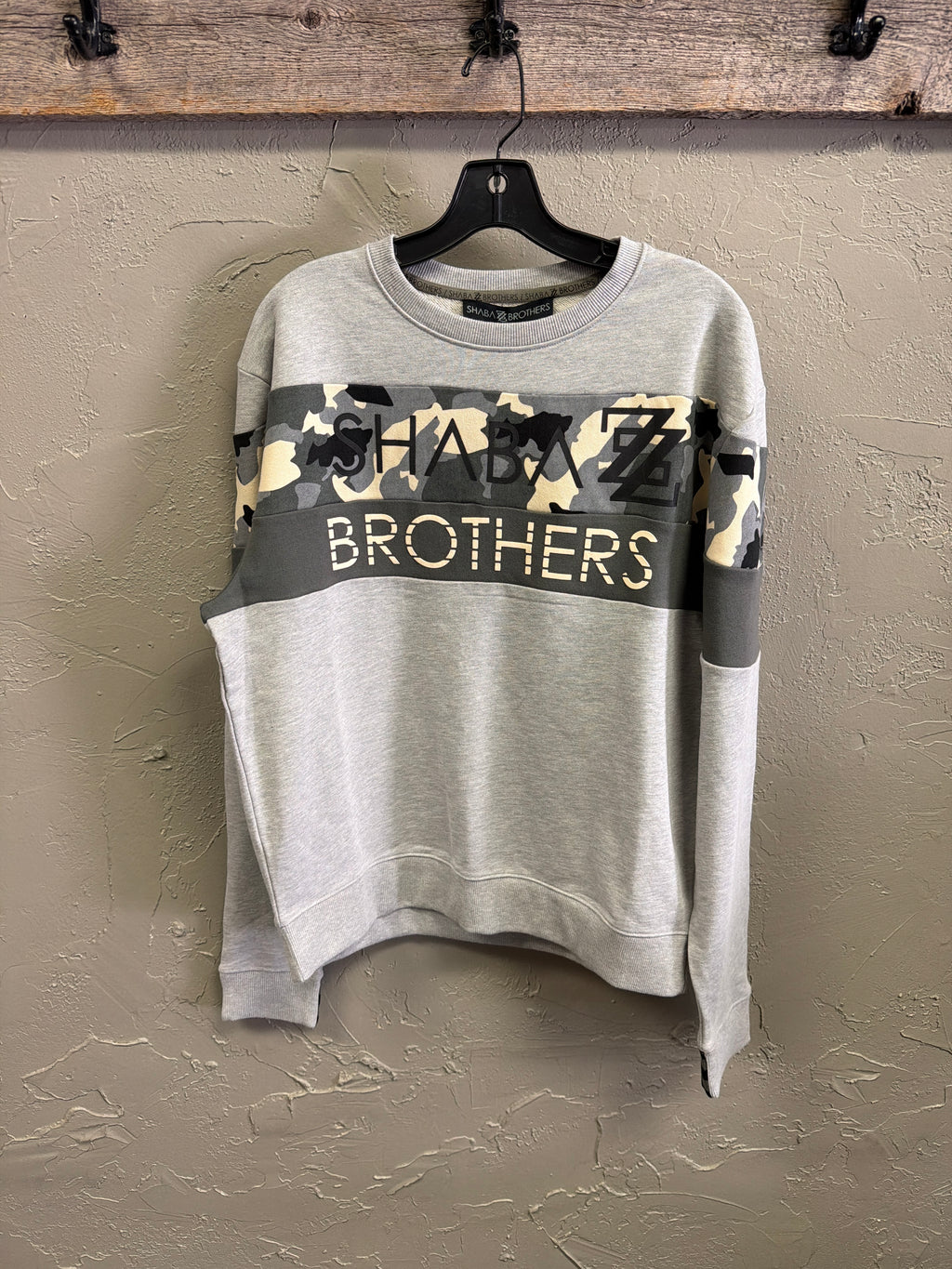 NWT Shabazz Bros Camo Stripe Pullover (org$125)
