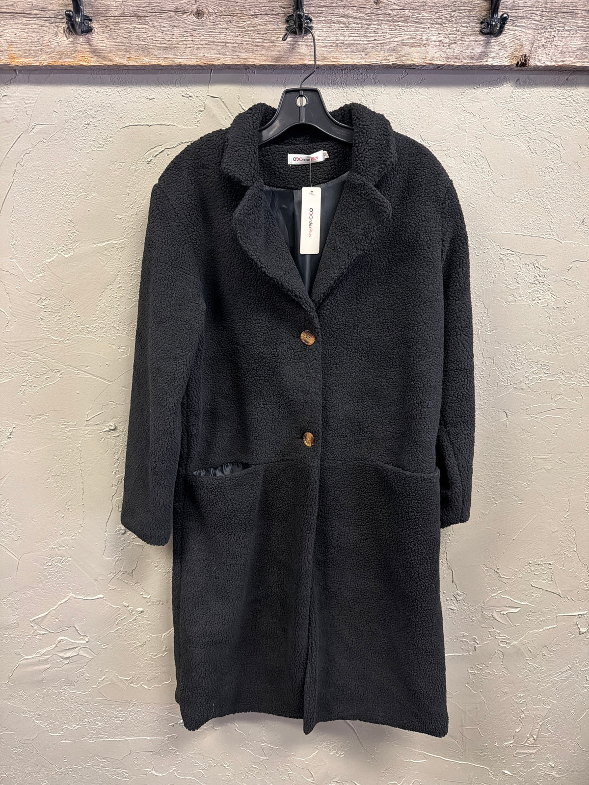 NWT OrderPlus Teddy Bear Coat (org$100)