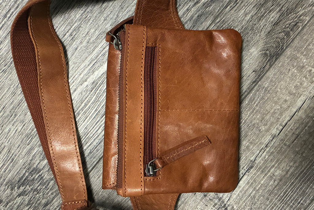 Spikes & Sparrow Leather Hip Bag