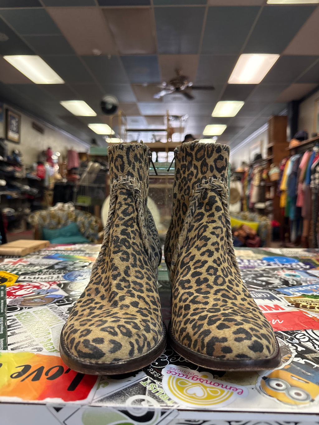 Very Volitile Leopard Ankle Boot (org$140)