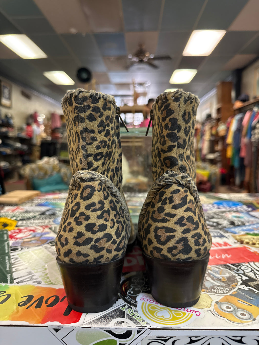 Very Volitile Leopard Ankle Boot (org$140)