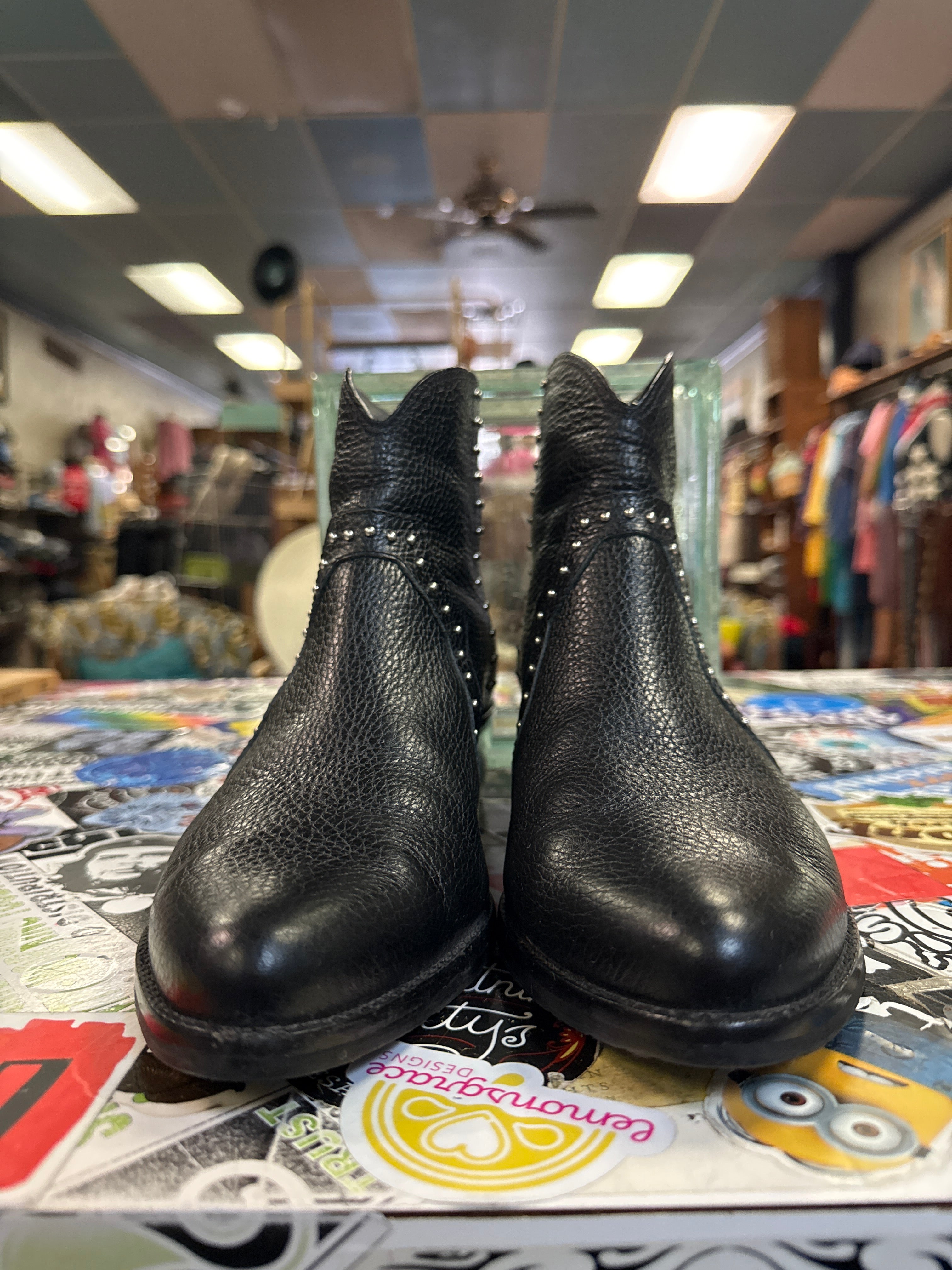 Brighton Leather Studded Boot (org$325)