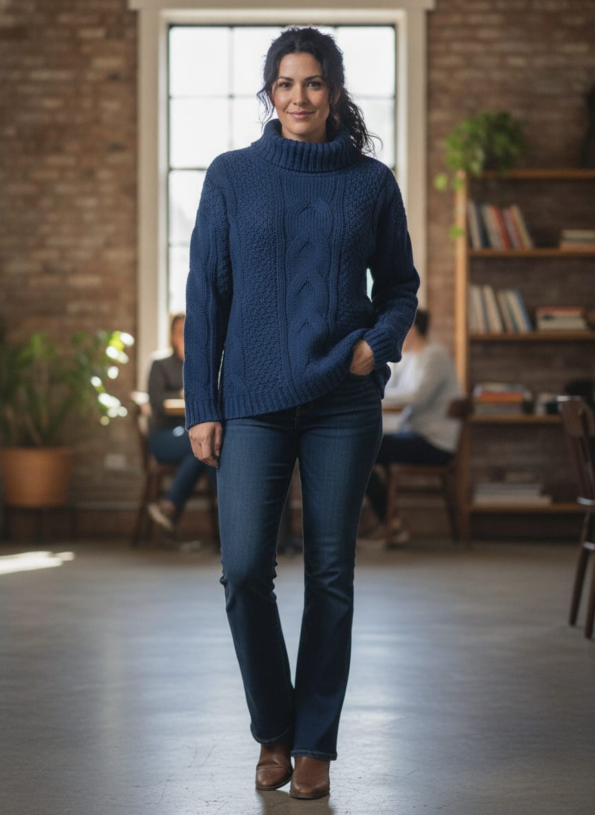NWOT oSo Cable-Knit Sweater (org$60)