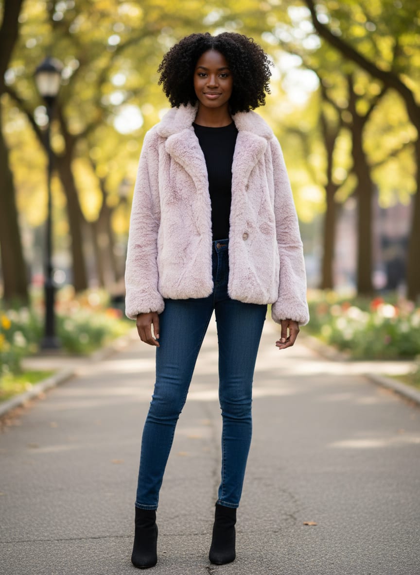 NWT JouJou Faux Fur Jacket (org$76)
